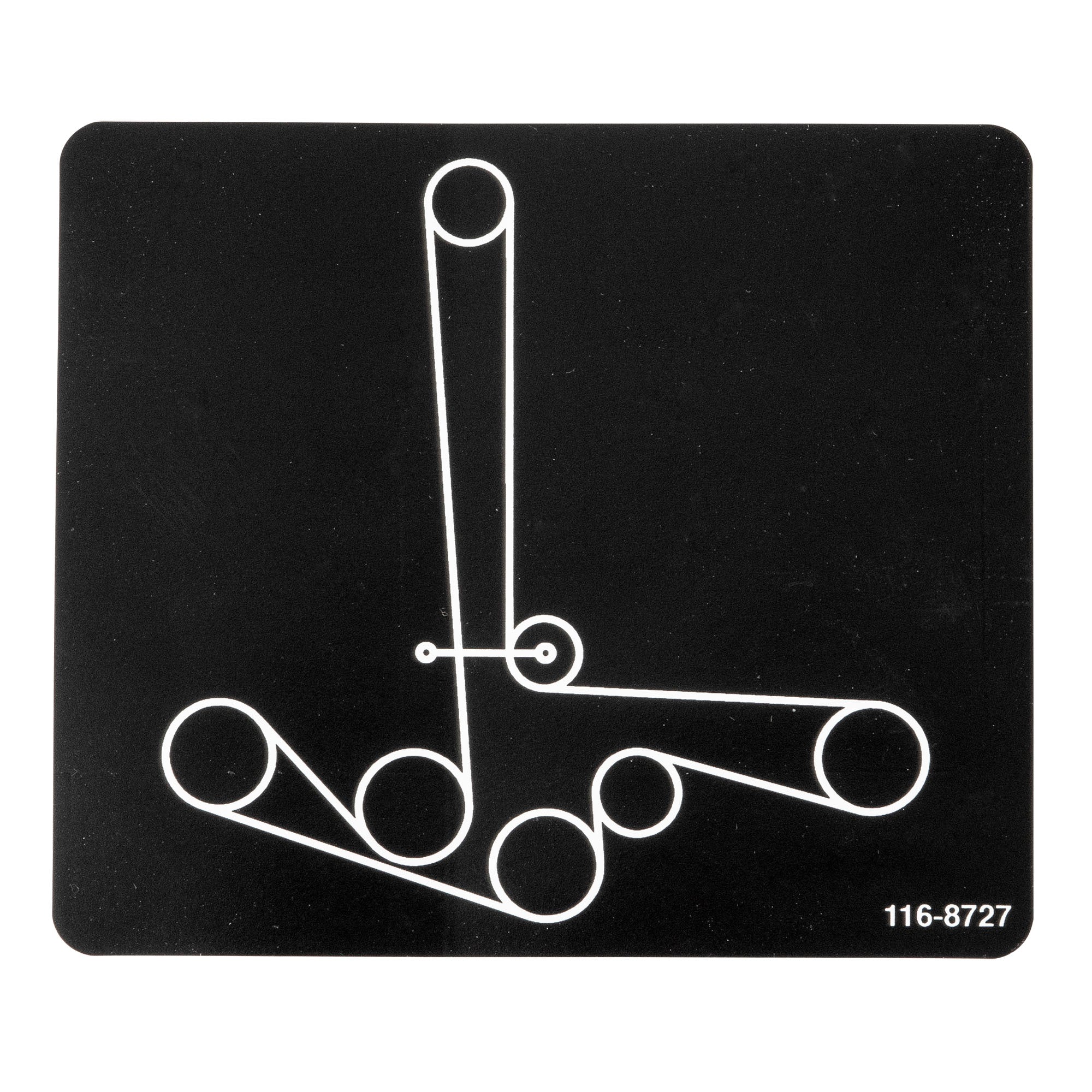 Exmark 116-8727 Belt Routing Decal Mow The Lawn