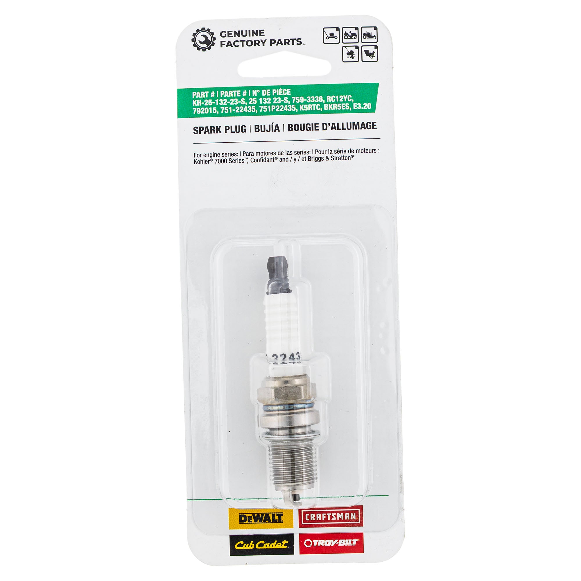 CUB CADET 490-250-F021 Spark Plug
