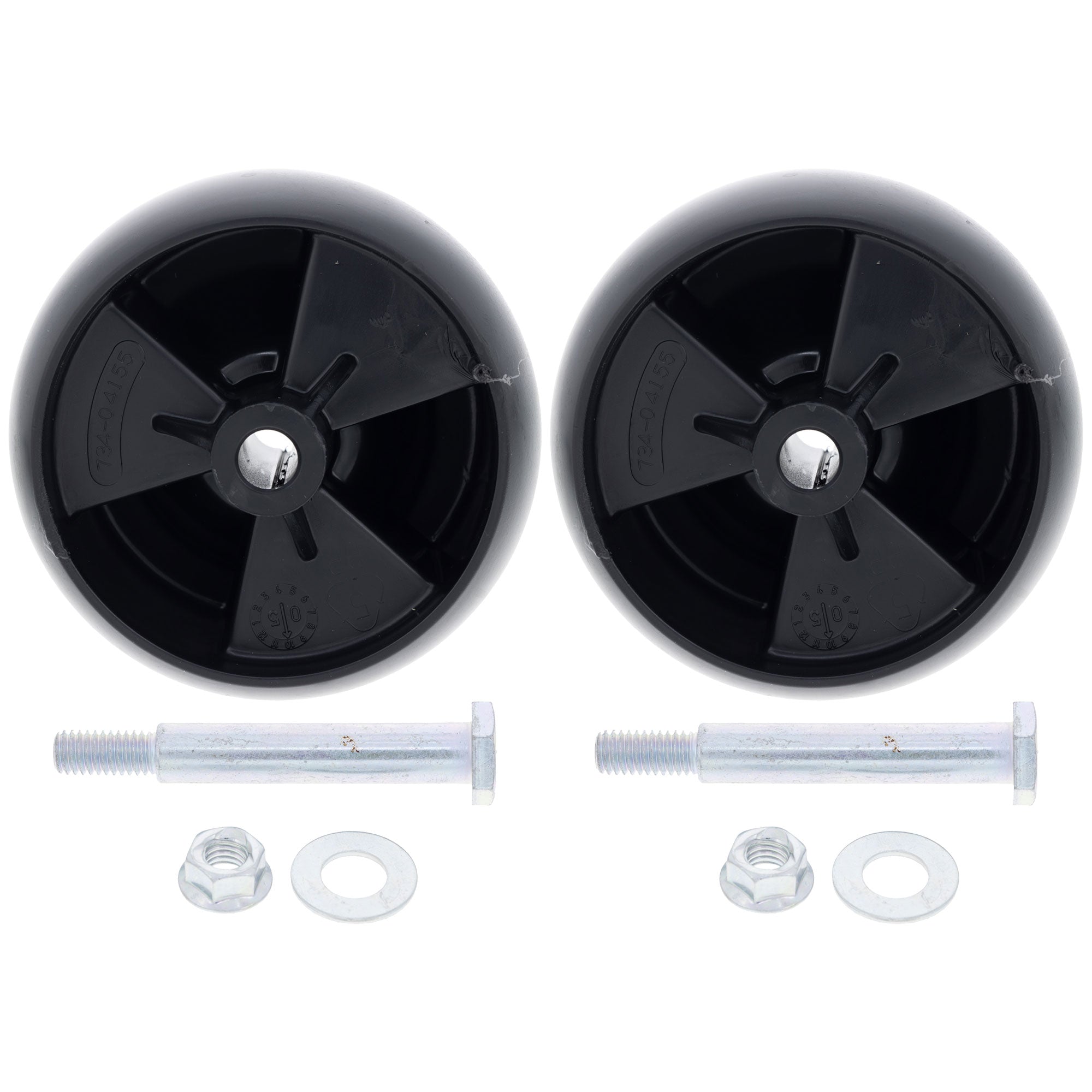 4ER SET SCHWERLAST Kunststoff Deck Rad Cub Cadet 753-04856A EUR 32,48