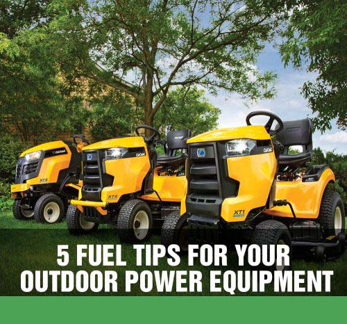 5 Fuel Tips for Your Outdoor Power Equipment