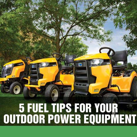 5 Fuel Tips for Your Outdoor Power Equipment