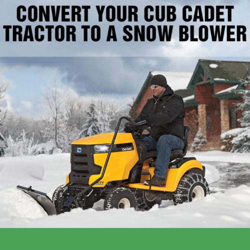 Convert Your Cub Cadet Tractor To a Snow Blower