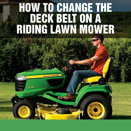 How to Change the Deck Belt on a John Deere Riding Lawn Mower