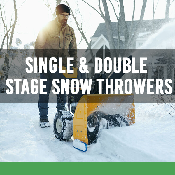 Cub Cadet Single-Stage and Double-Stage Snow throwers