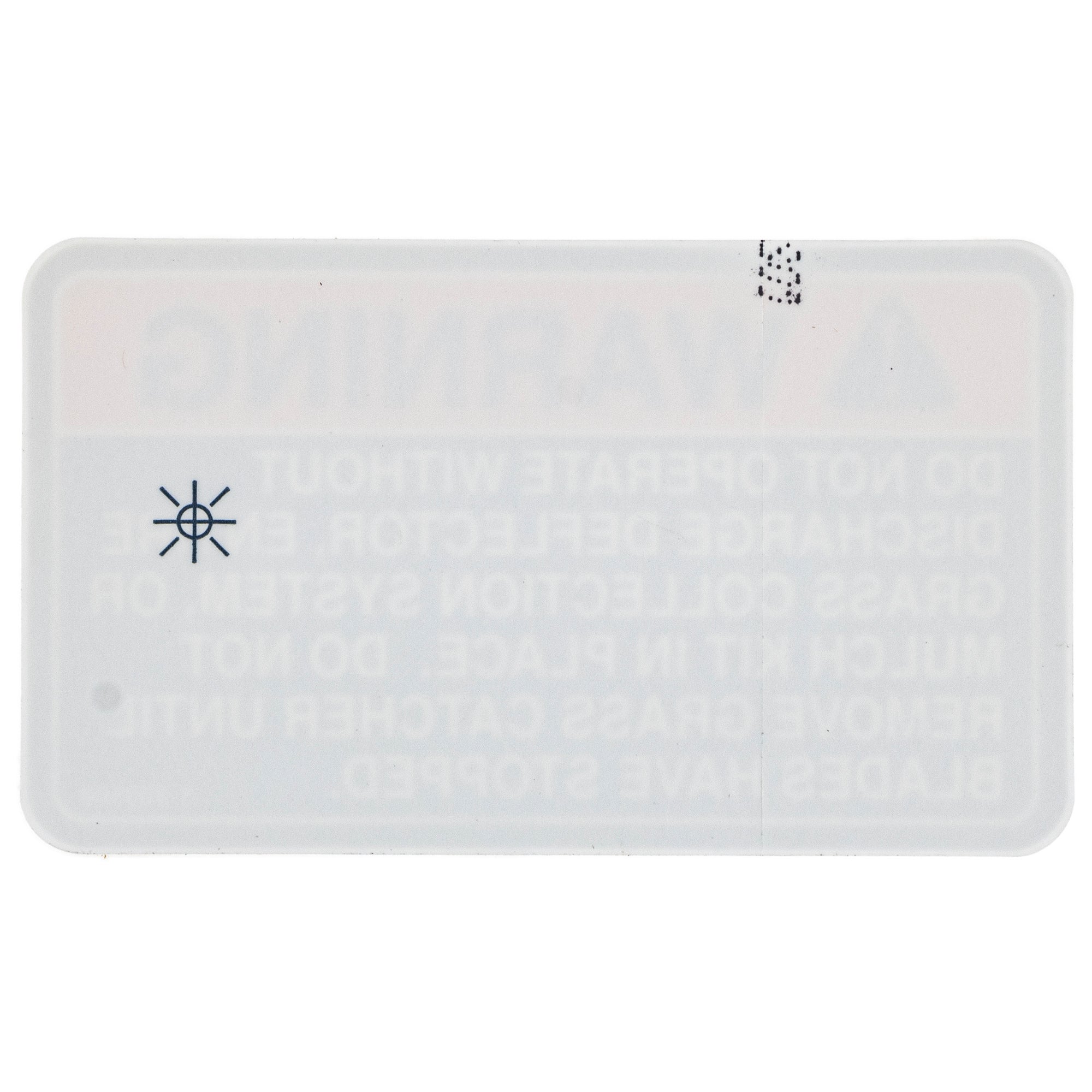 Exmark 1-303508 Exmark Discharge Warning Decal