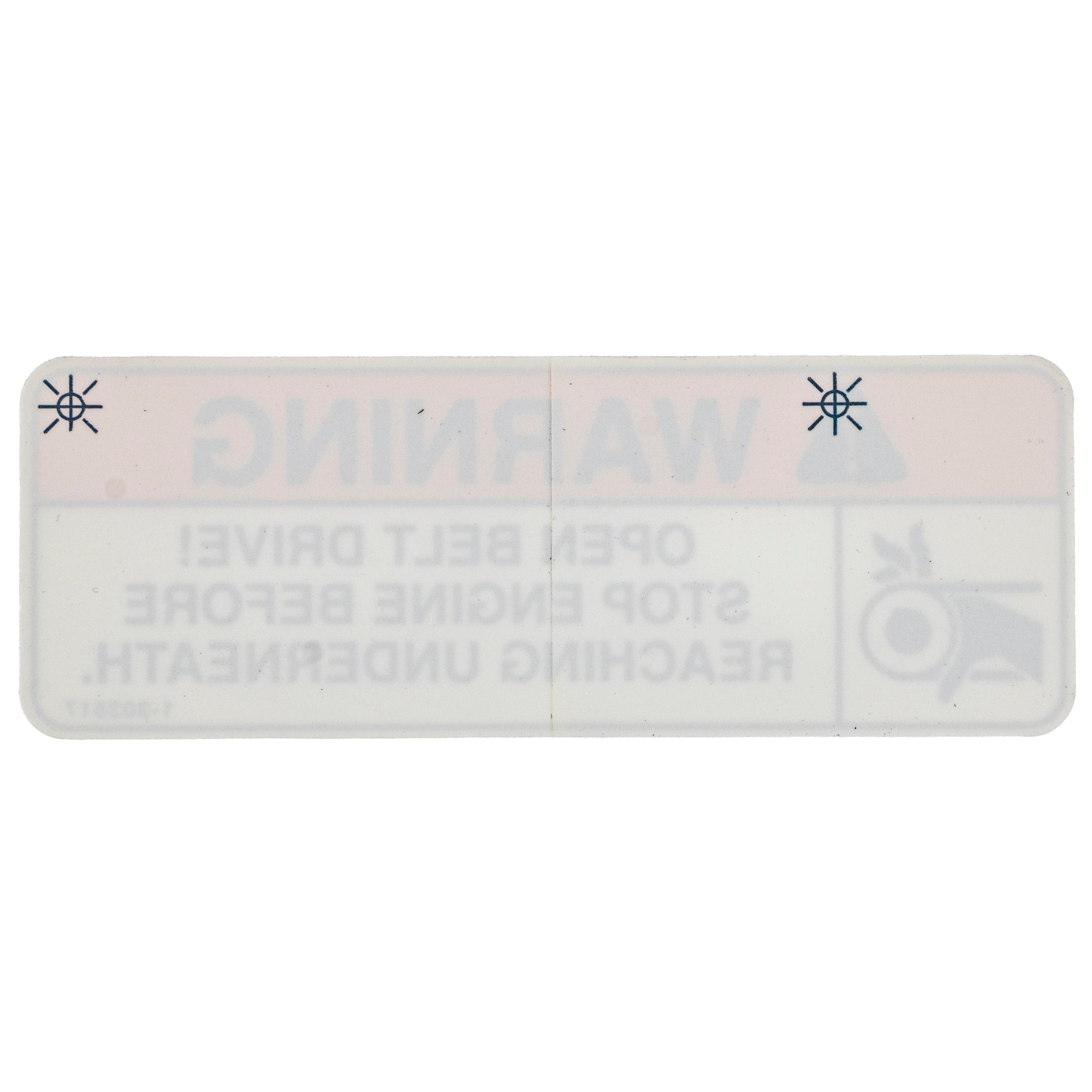 Exmark 1-303517 Exmark Warning Belt Drive Decal