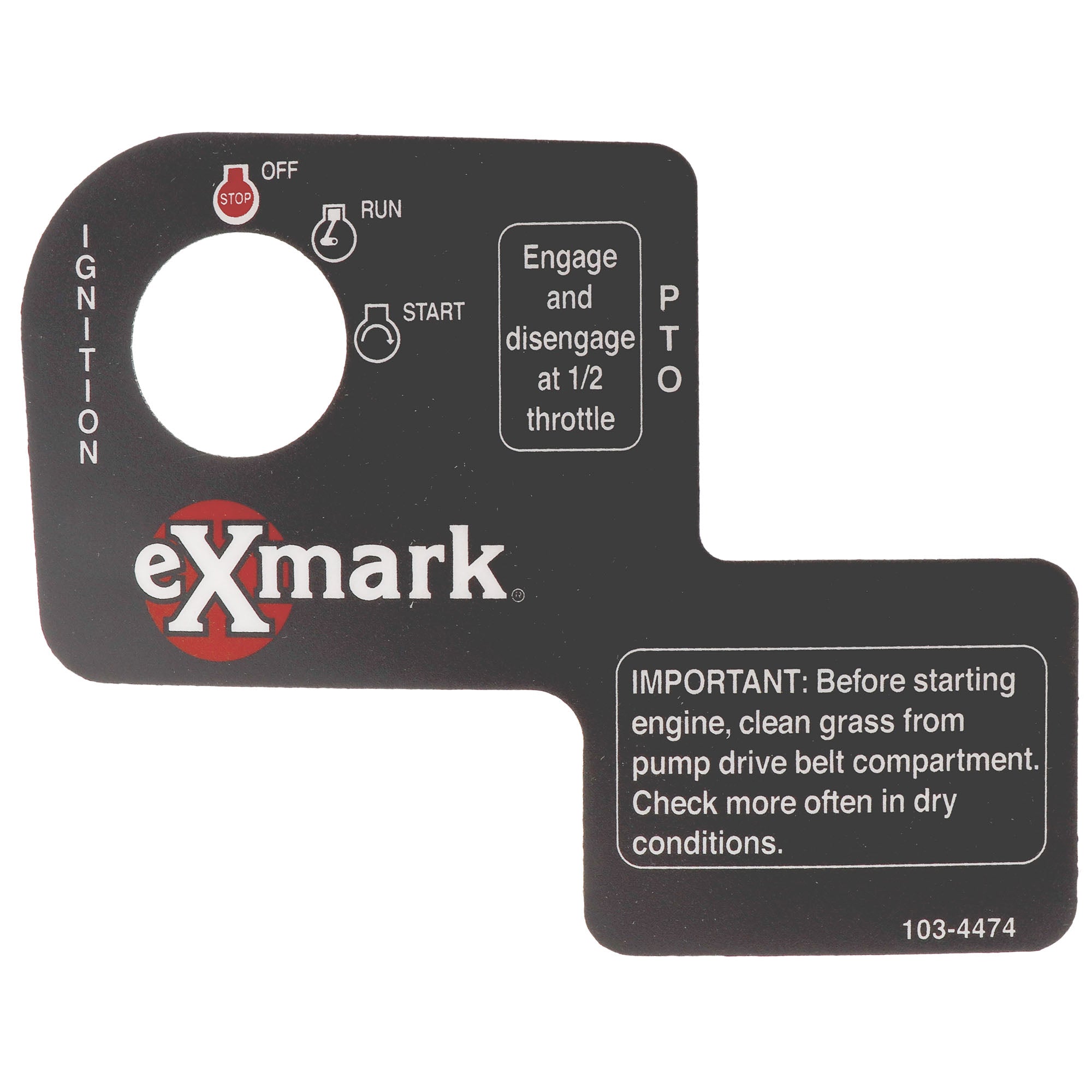 Exmark 103-4474 Decal
