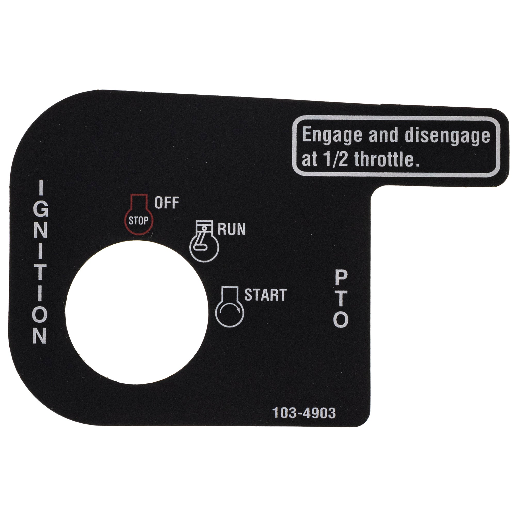 Exmark 103-4903 Decal