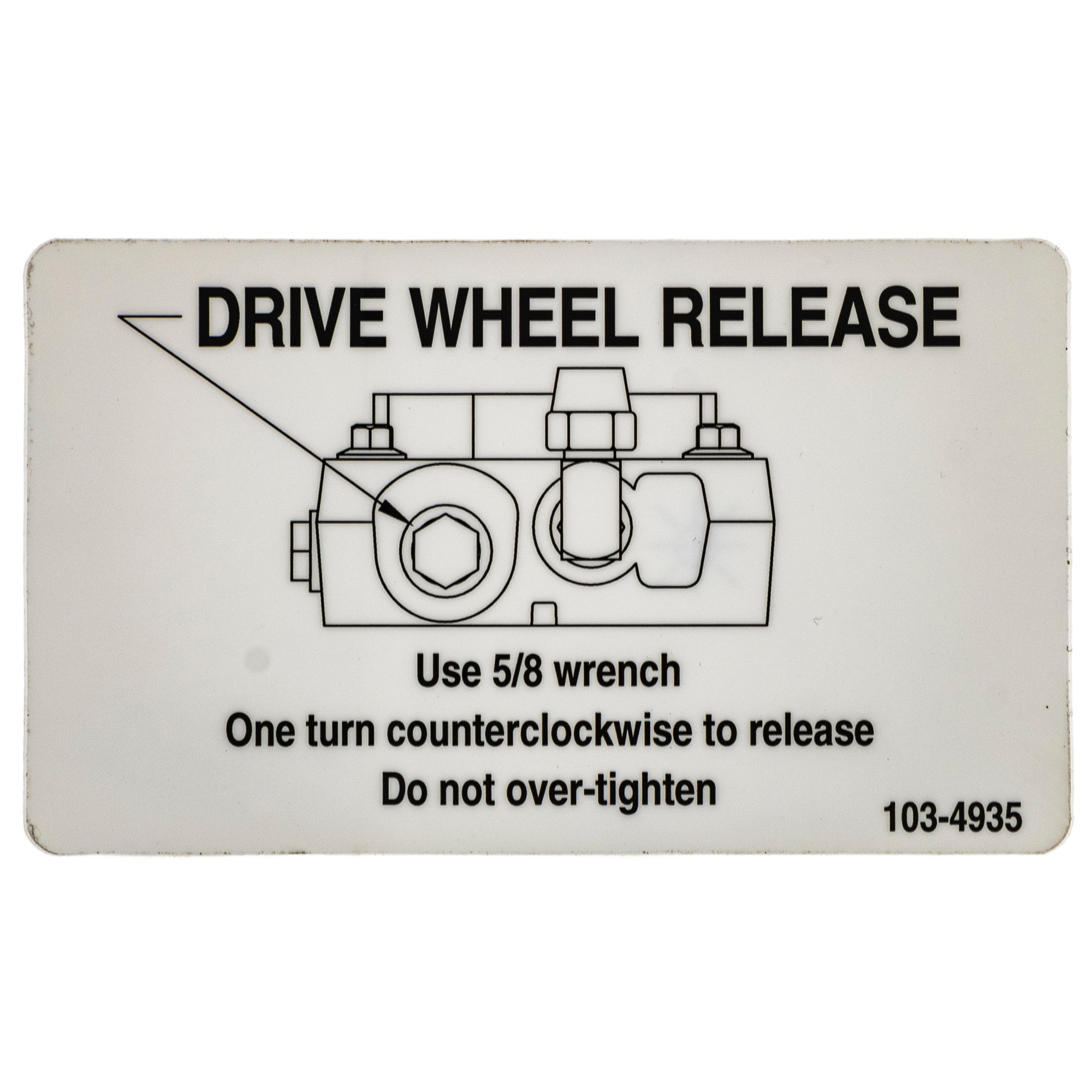 Exmark 103-4935 Decal