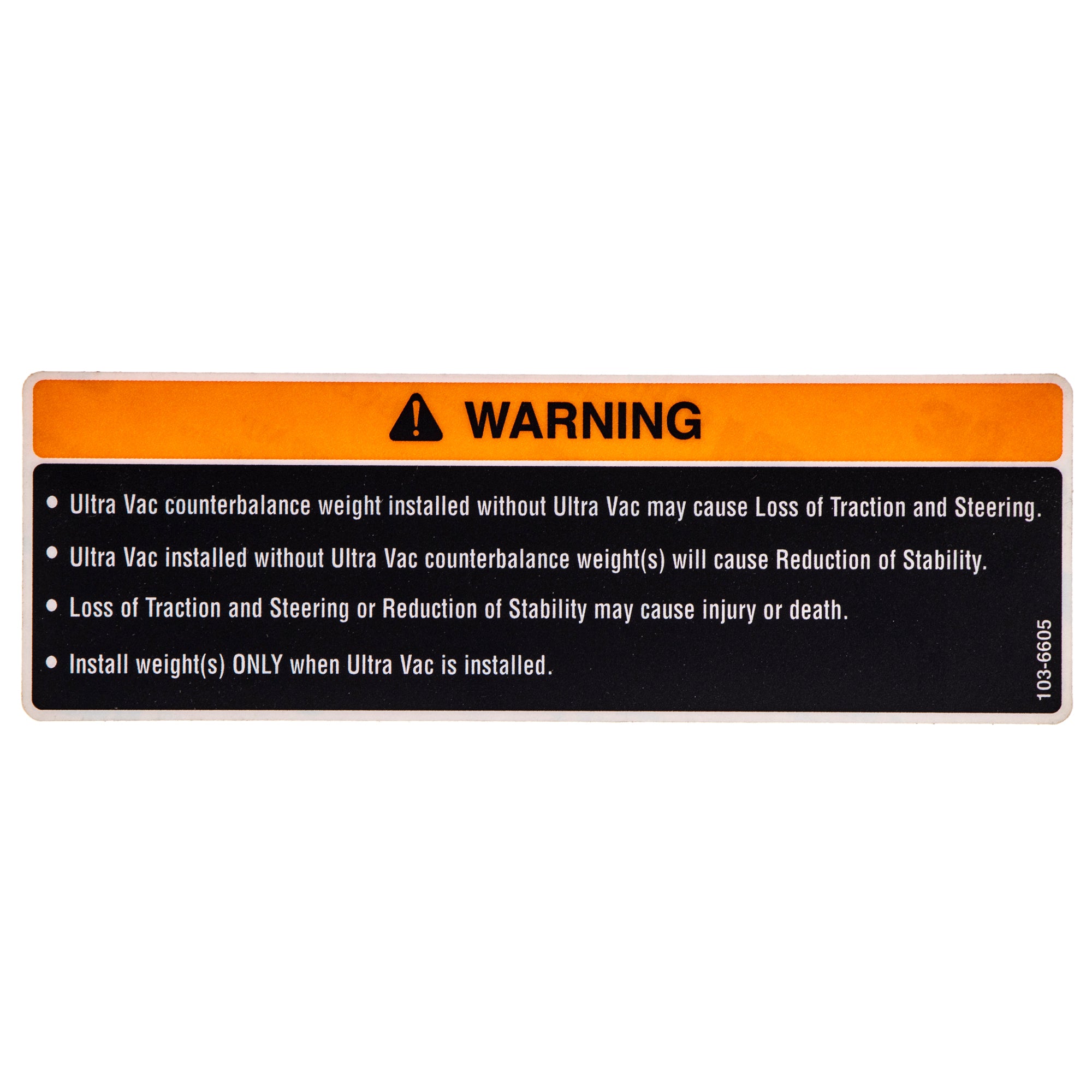 Exmark 103-6605 Decal