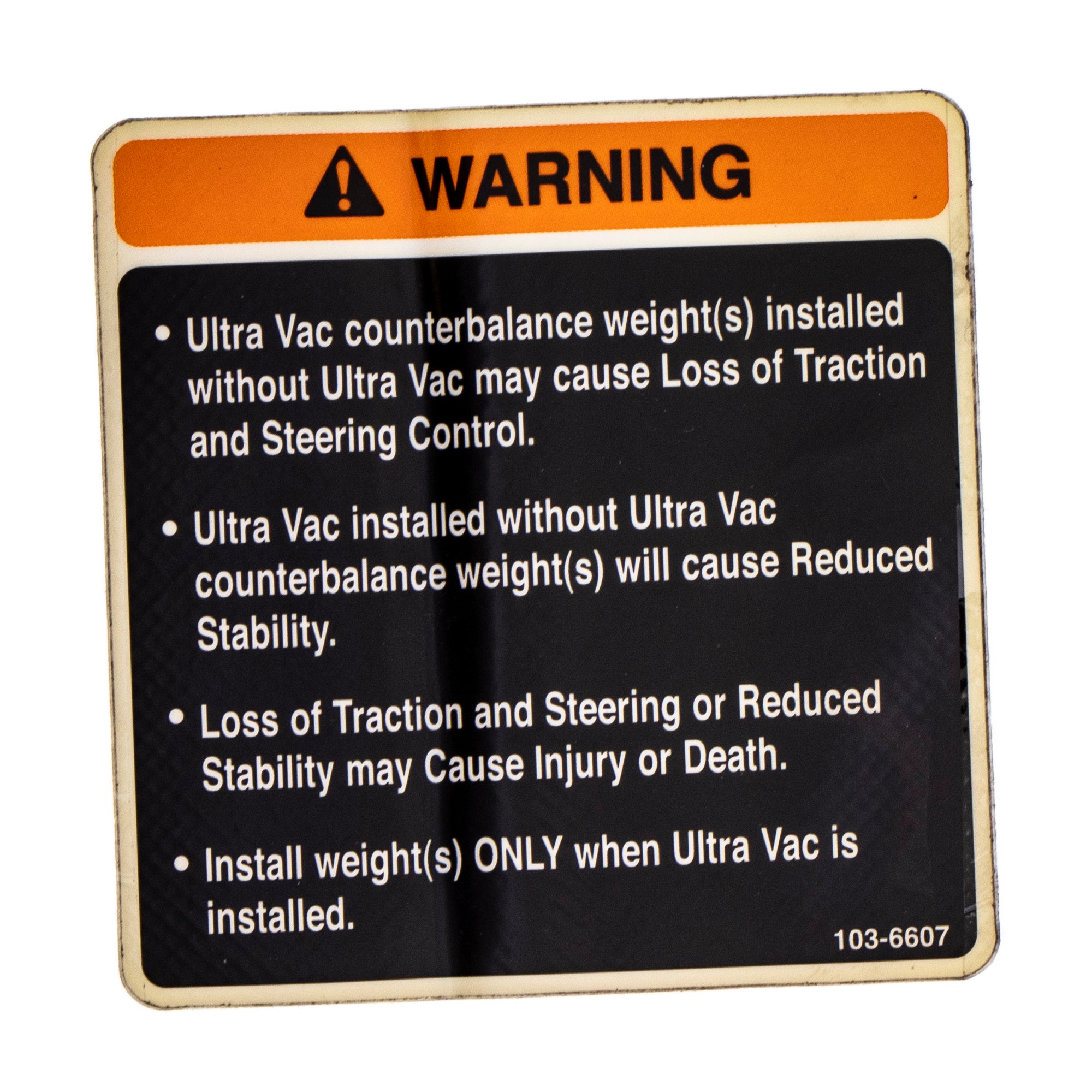 Exmark 103-6607 Decal