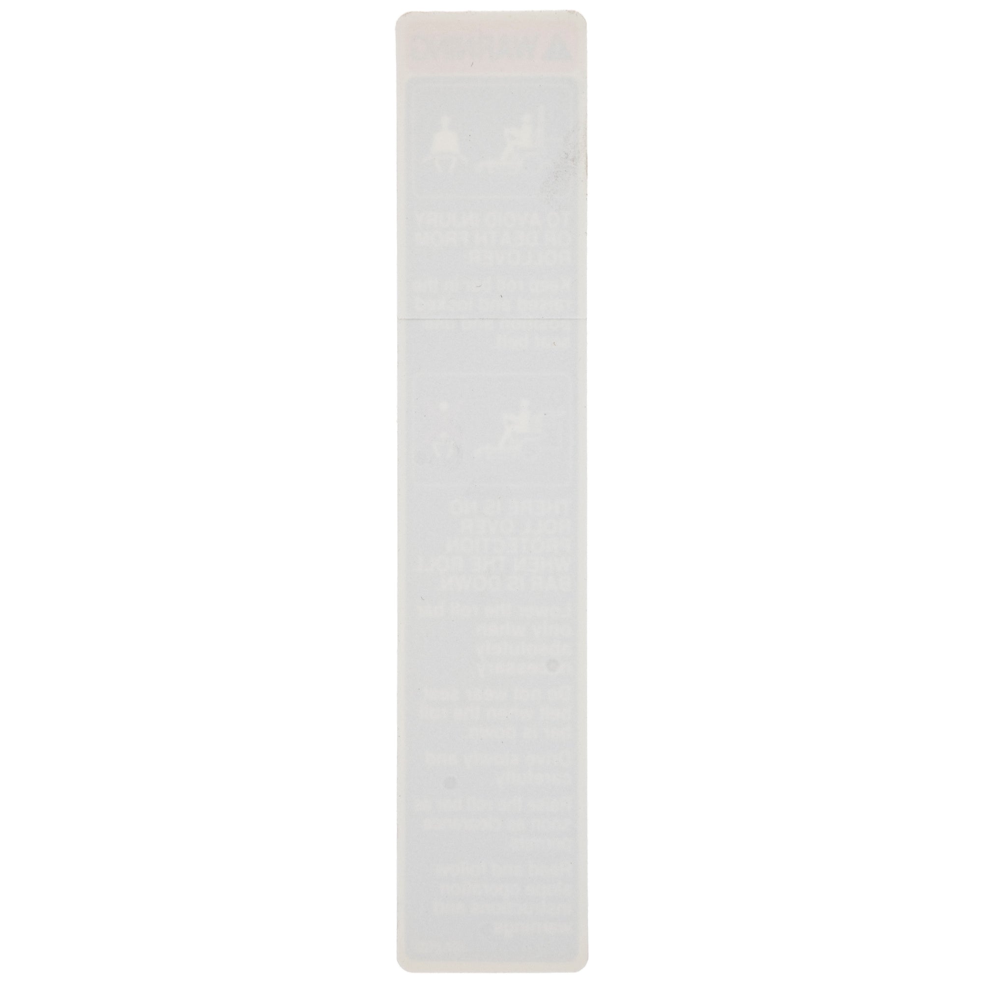 Exmark 107-2102 Folding Roll Over Protection System Warning Decal