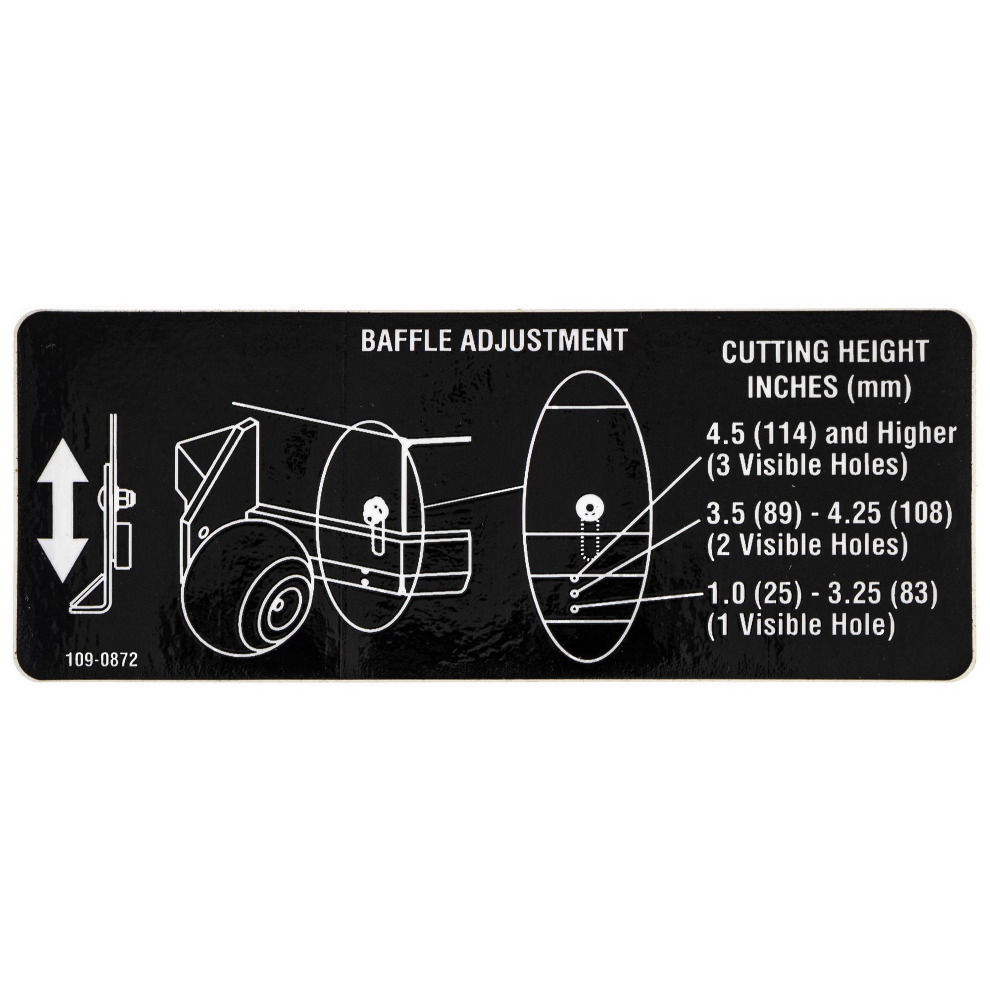 Exmark 109-0872 Decal