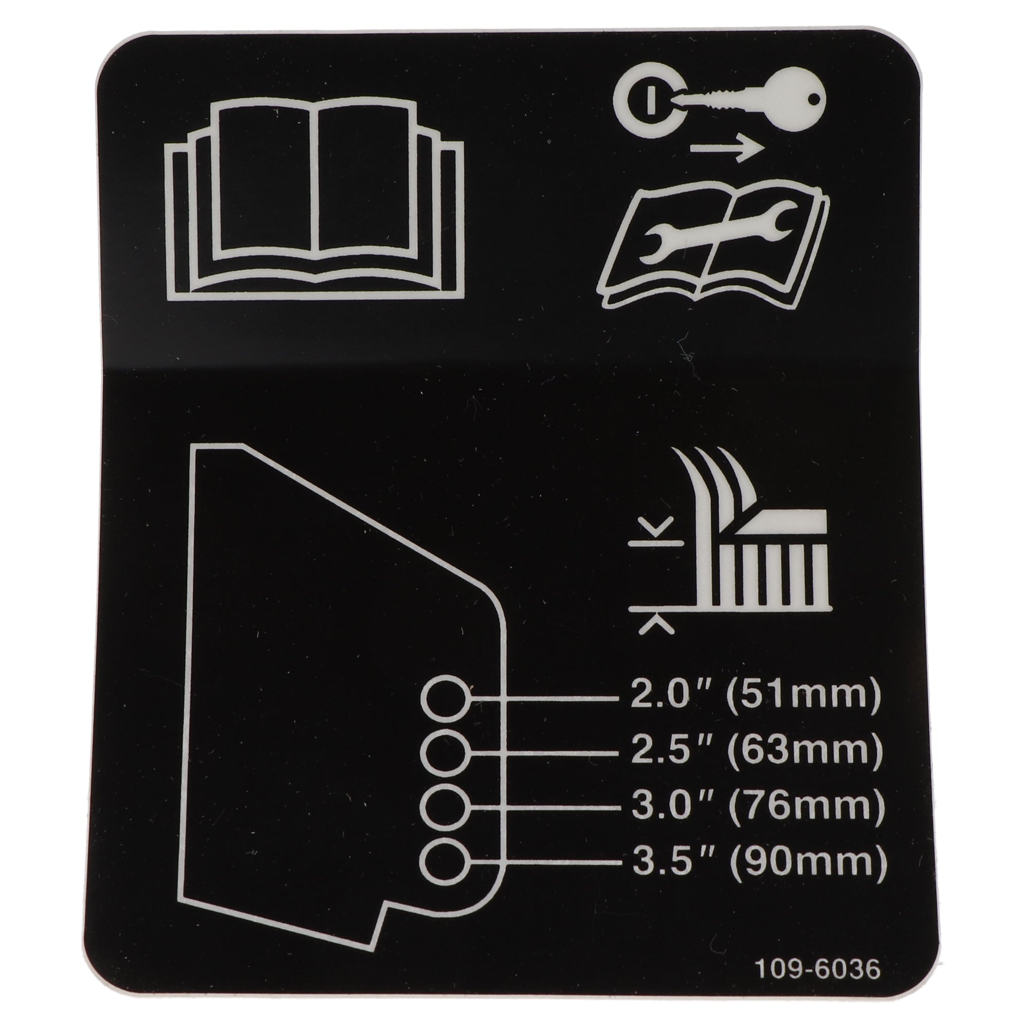 Exmark 109-6036 Decal