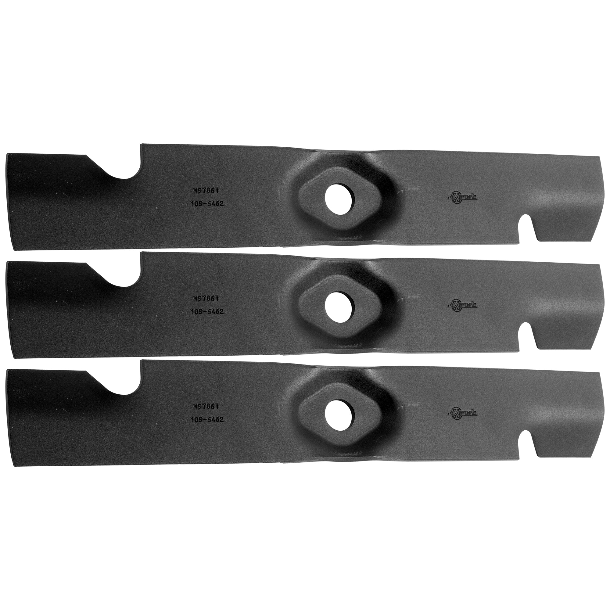 Exmark 109-6462-S 3 High Lift Notched Blade Standard Pack 3-Pack