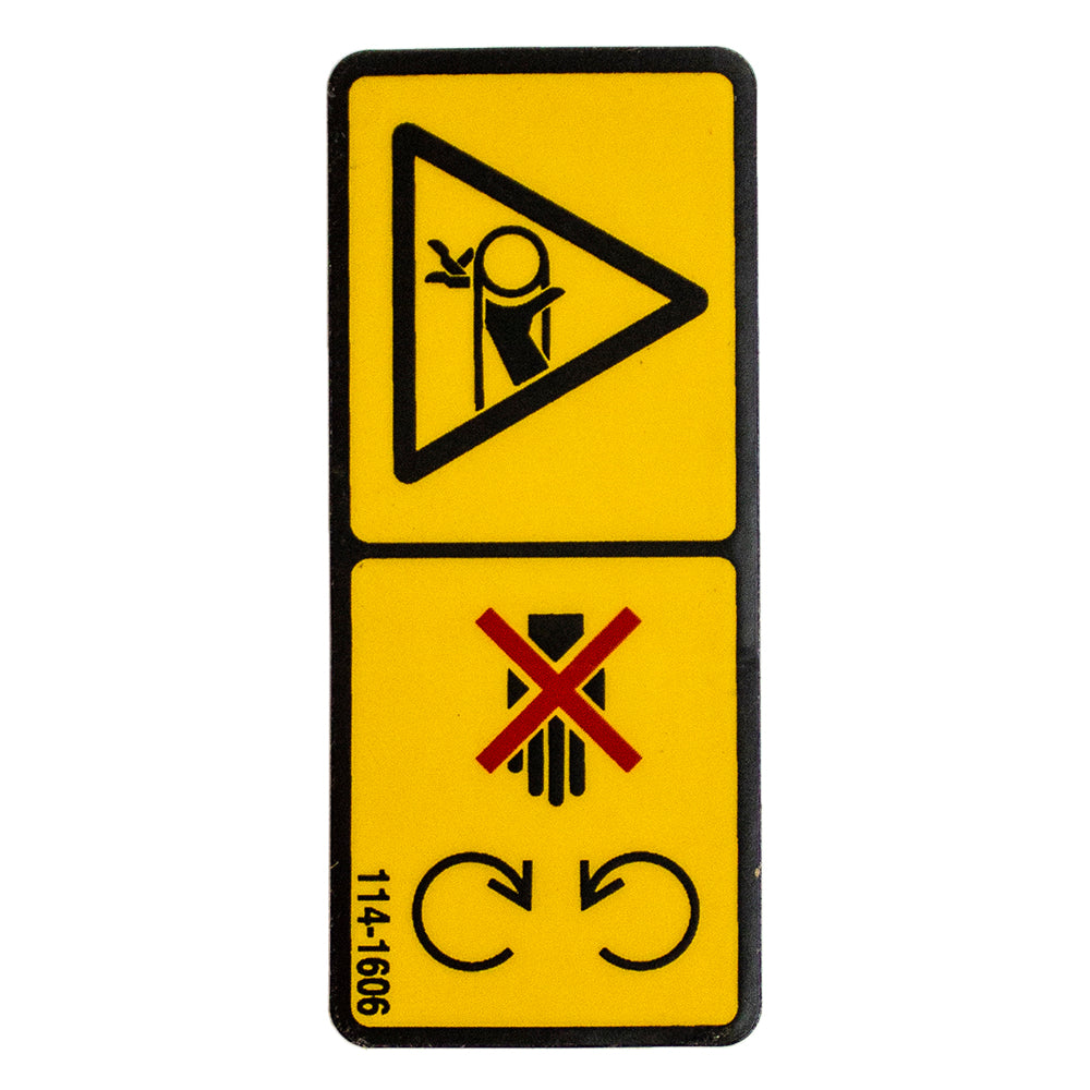 Exmark 114-1606 Exmark Danger Decal