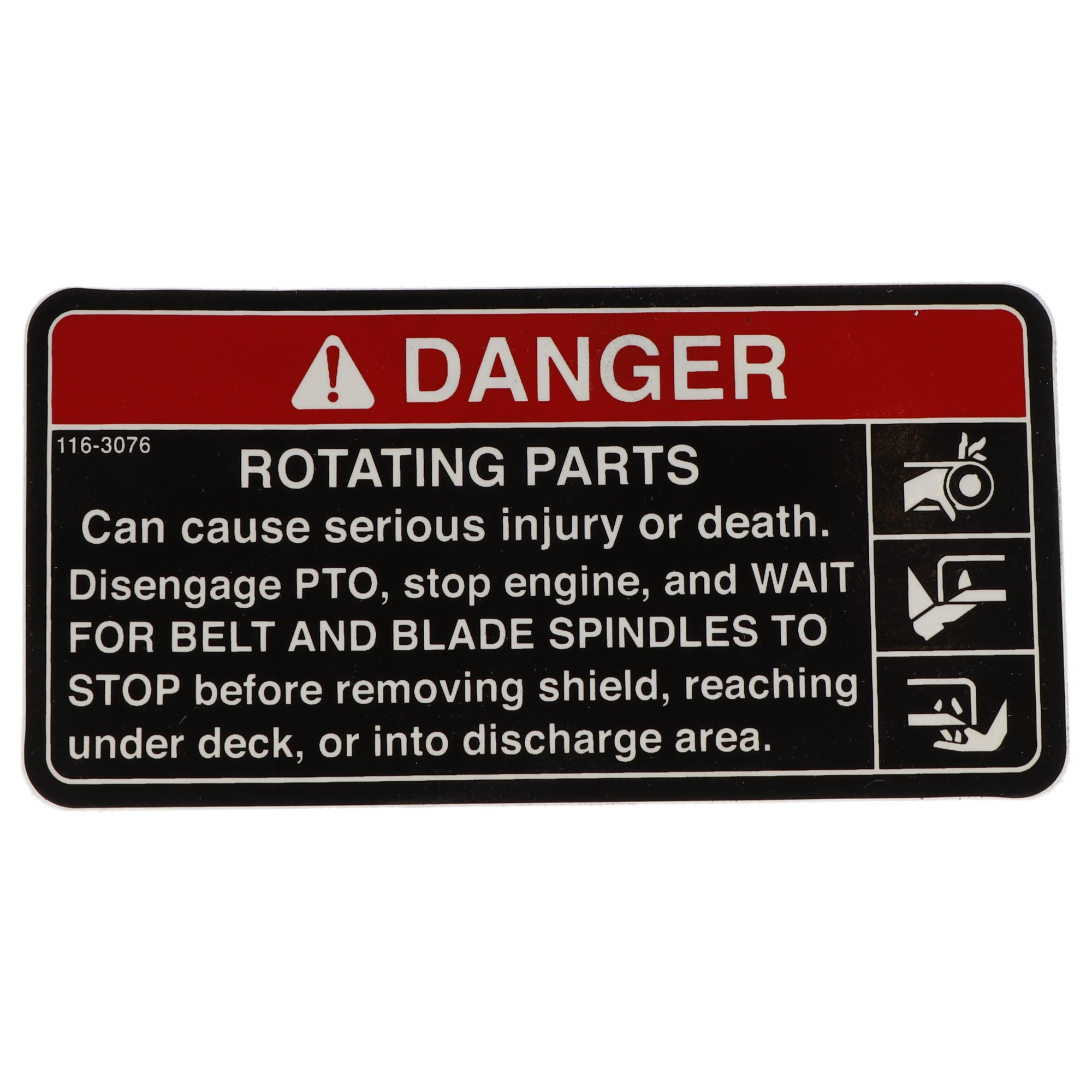 Exmark 116-3076 Decal