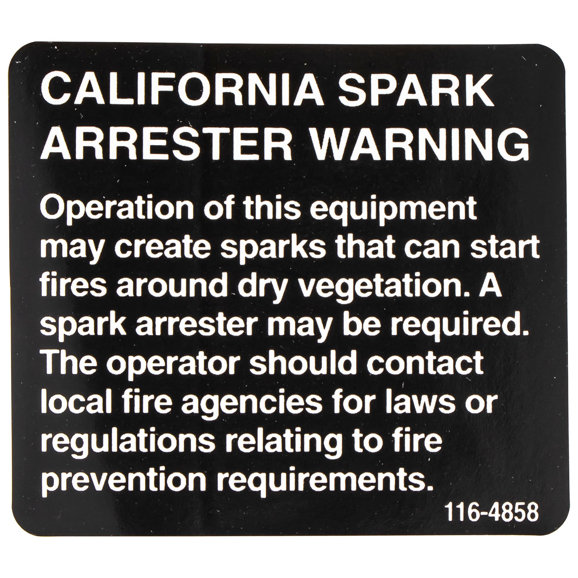 Exmark 116-4858 Decal