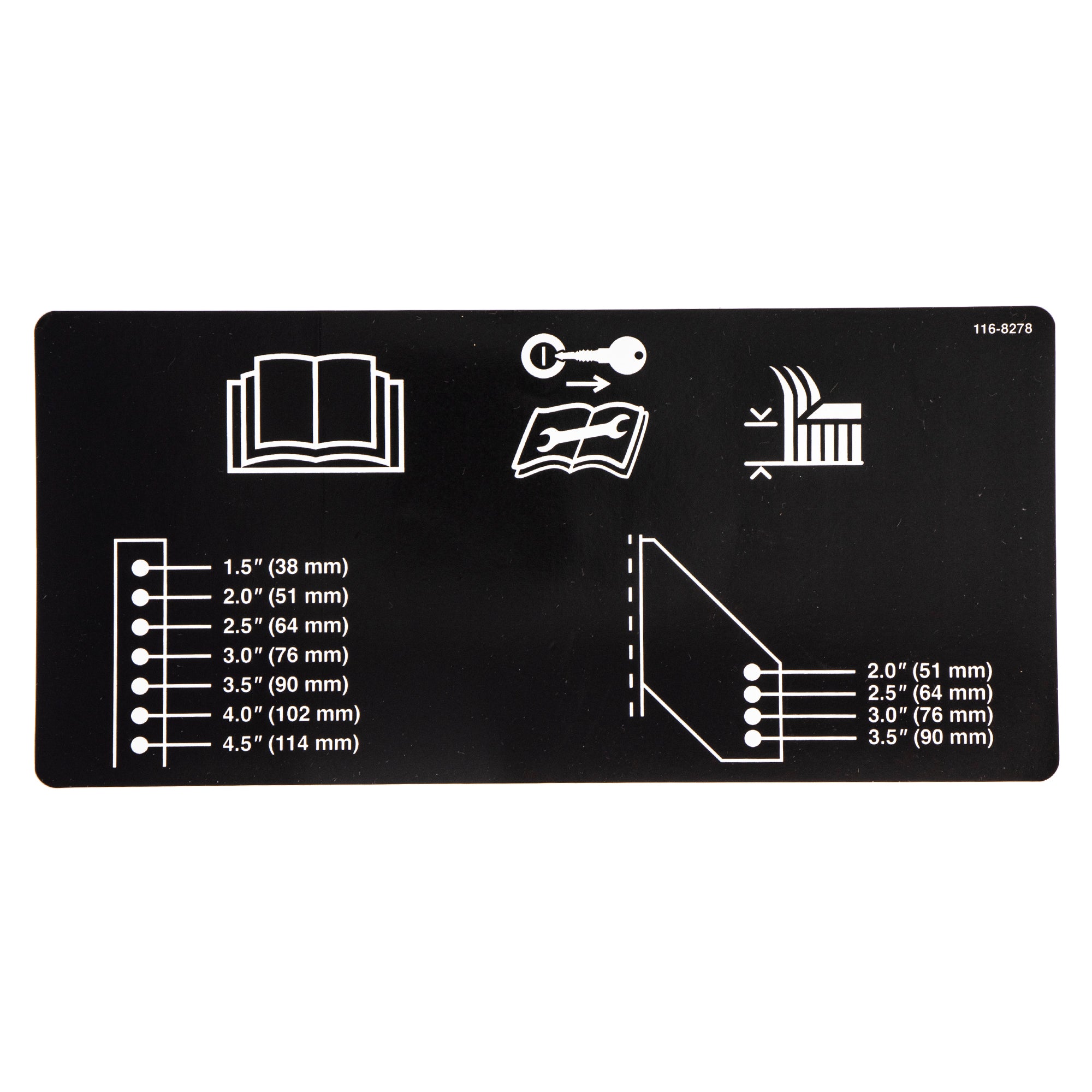 Exmark 116-8278 Decal