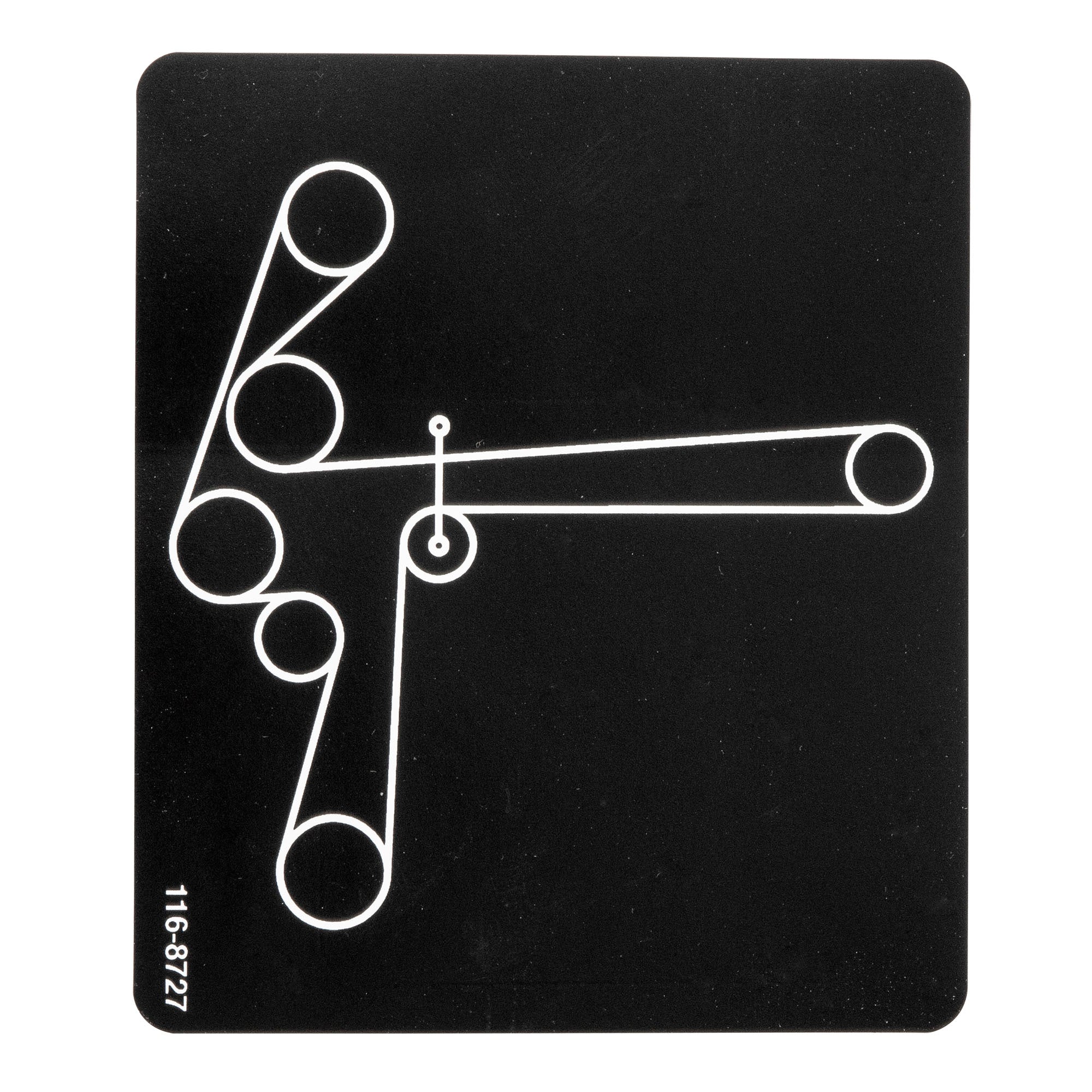 Exmark 116-8727 Belt Routing Decal