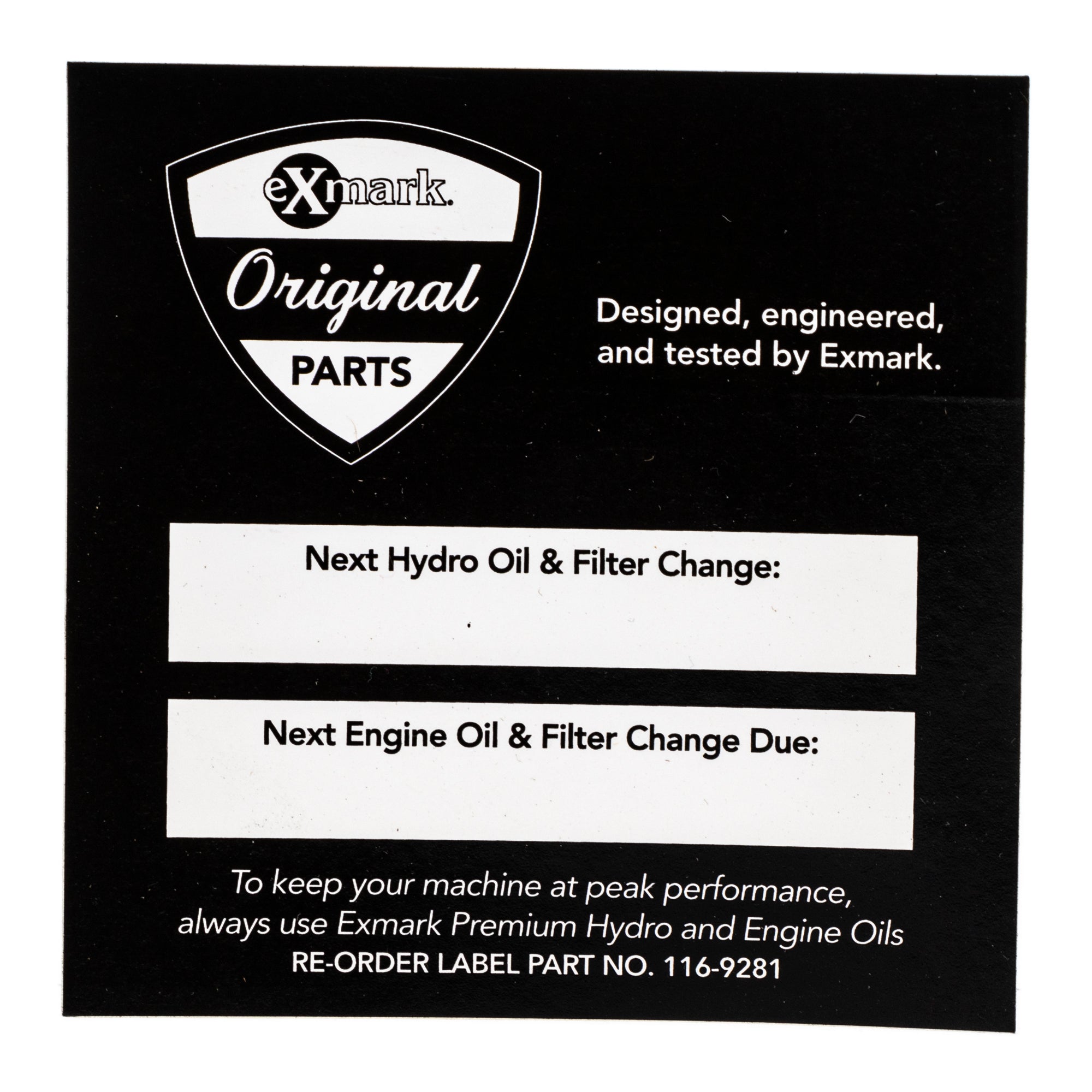 Exmark 116-9281 Decal