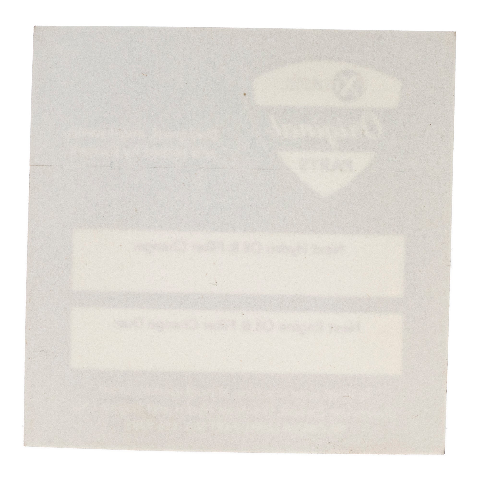 Exmark 116-9281 Oil and Filter Change Decal