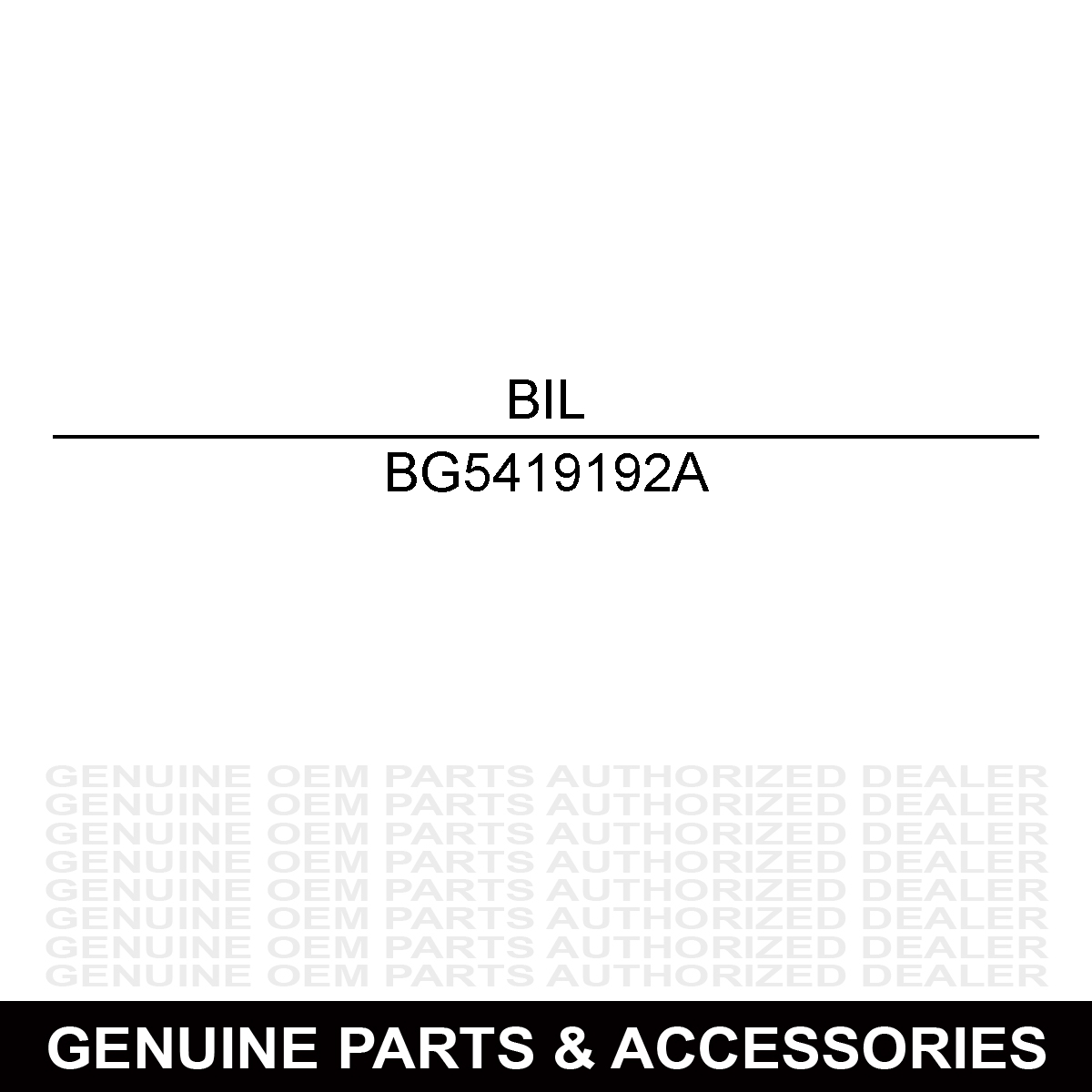 Billy Goat 5419192A Plate