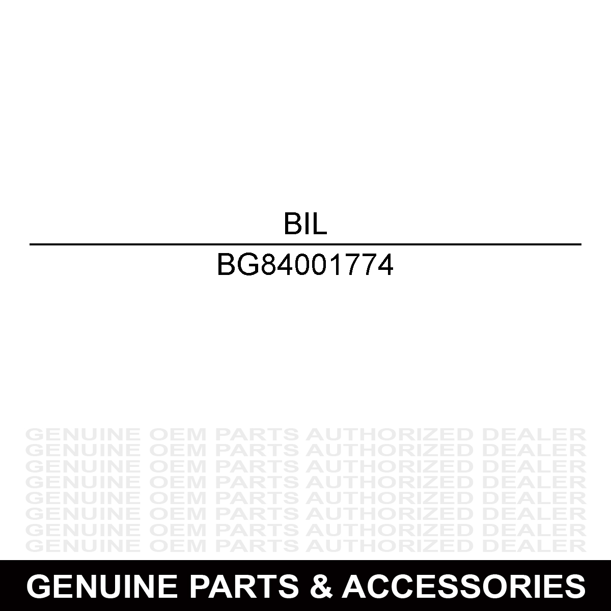 Billy Goat 84001774 Plate