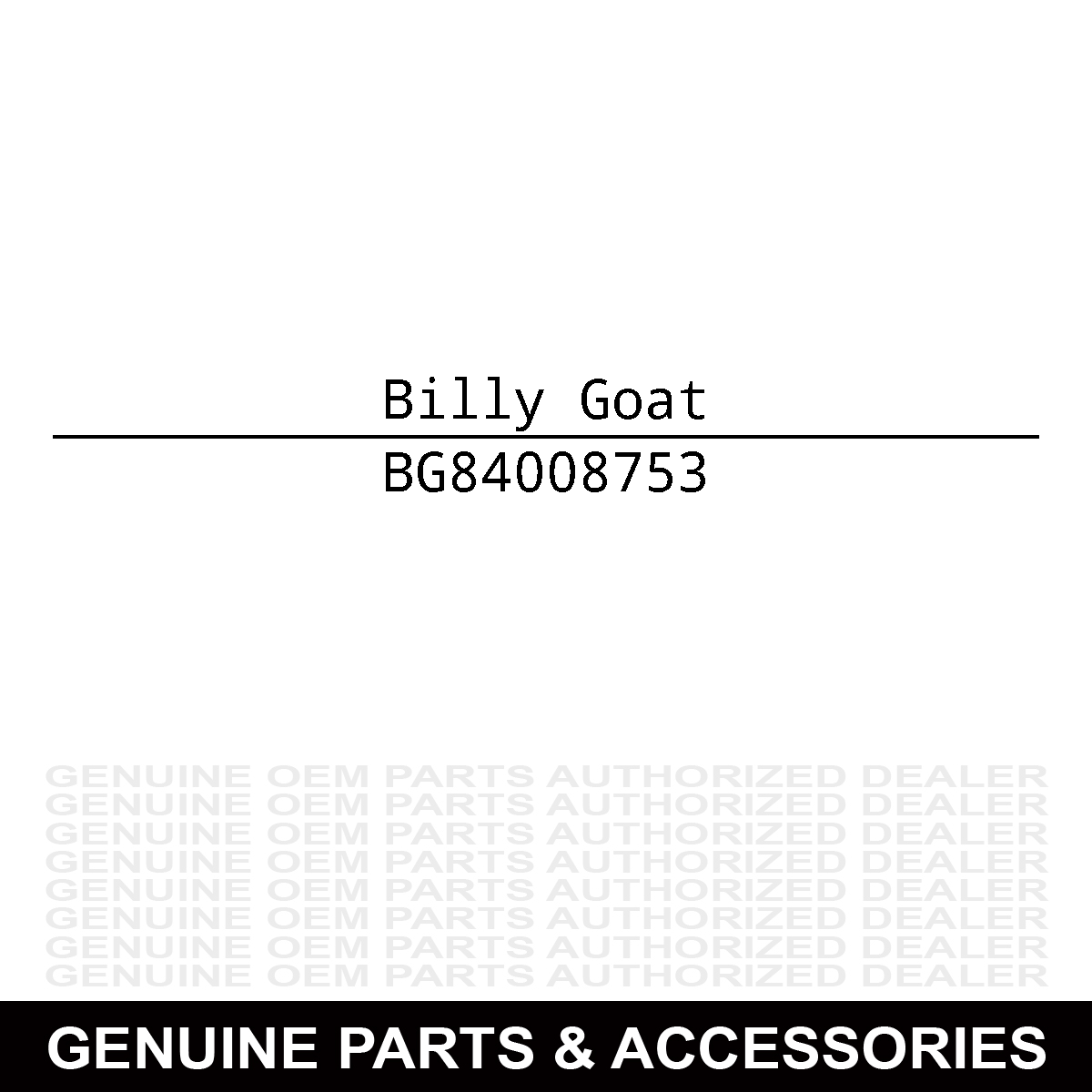 Billy Goat 84008753 Fuel Cap