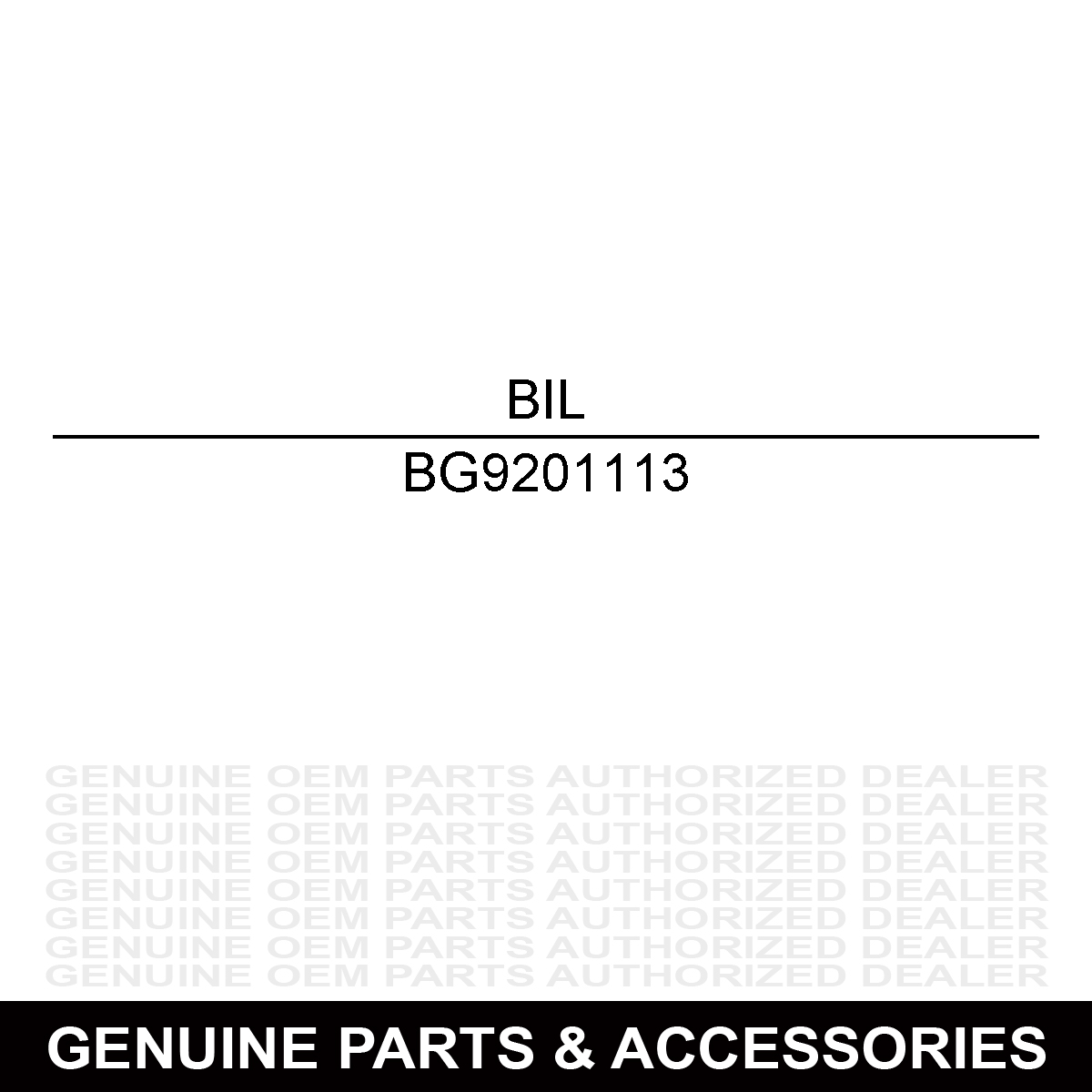 Billy Goat 9201113 Key Switch