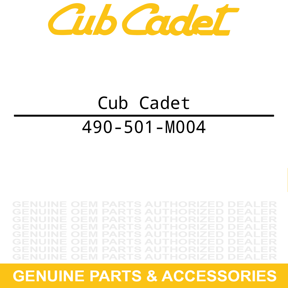 CUB CADET 490-501-M004