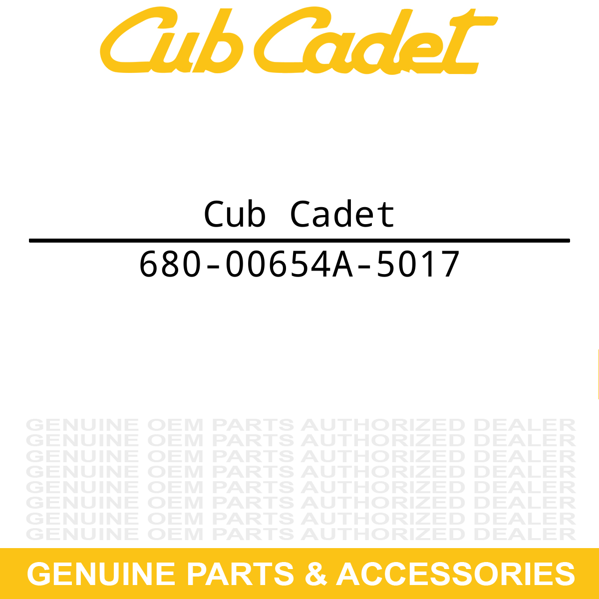 CUB CADET 680-00654A-5017