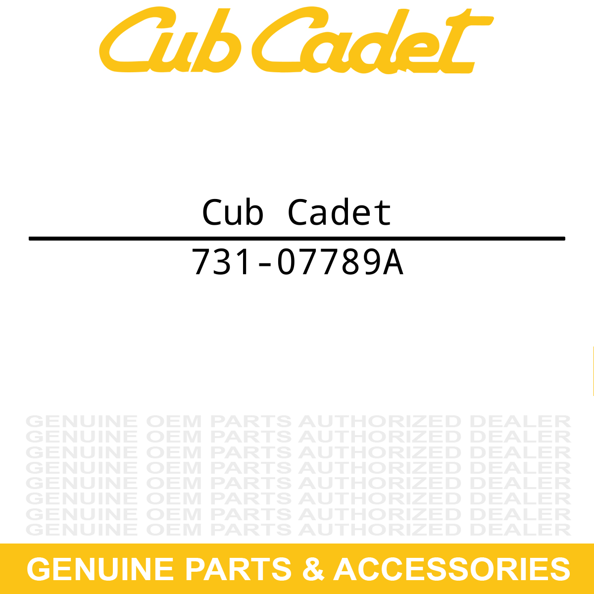 CUB CADET 731-07789A Tray