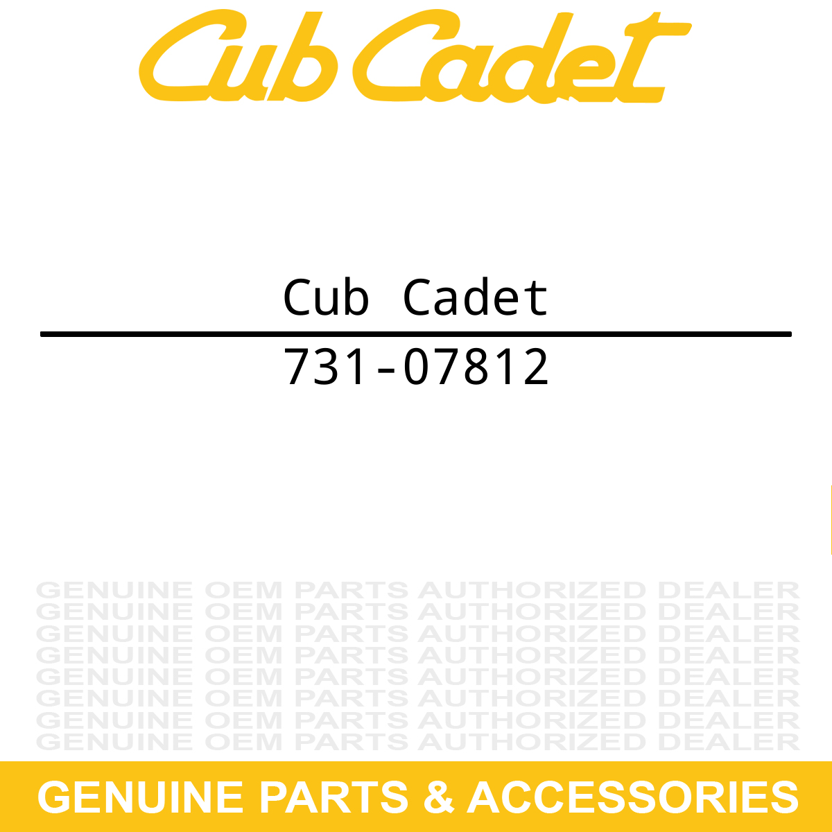 CUB CADET 731-07812 Cover