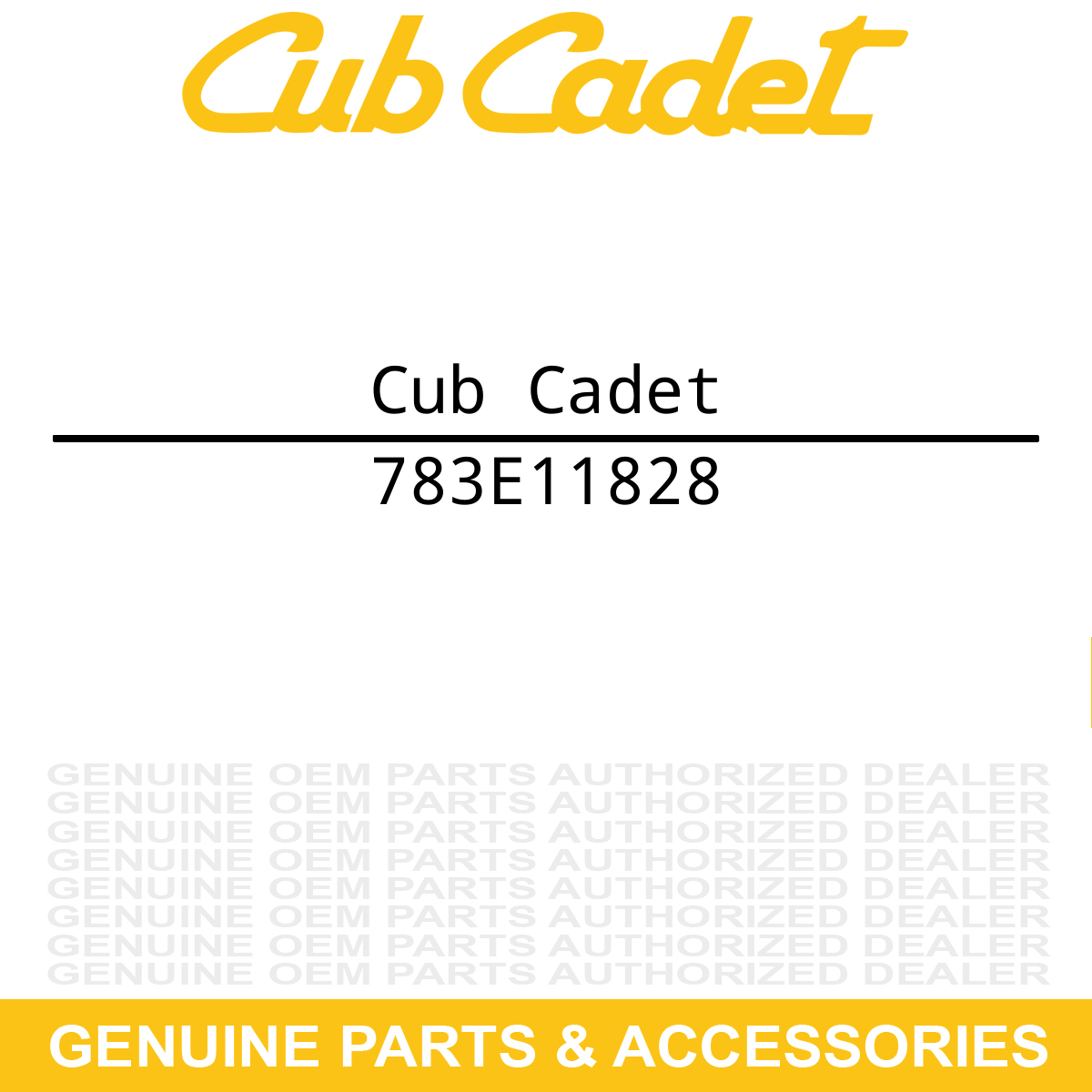 CUB CADET 783E11828 Belt Cover