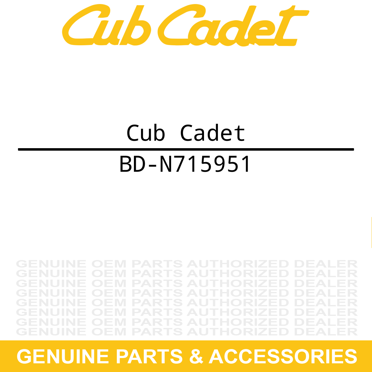 CUB CADET BD-N715951 Sheath