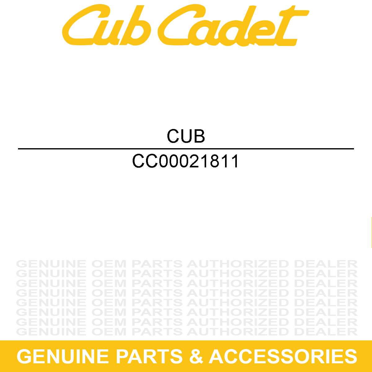 CUB CADET 00021811 Belt