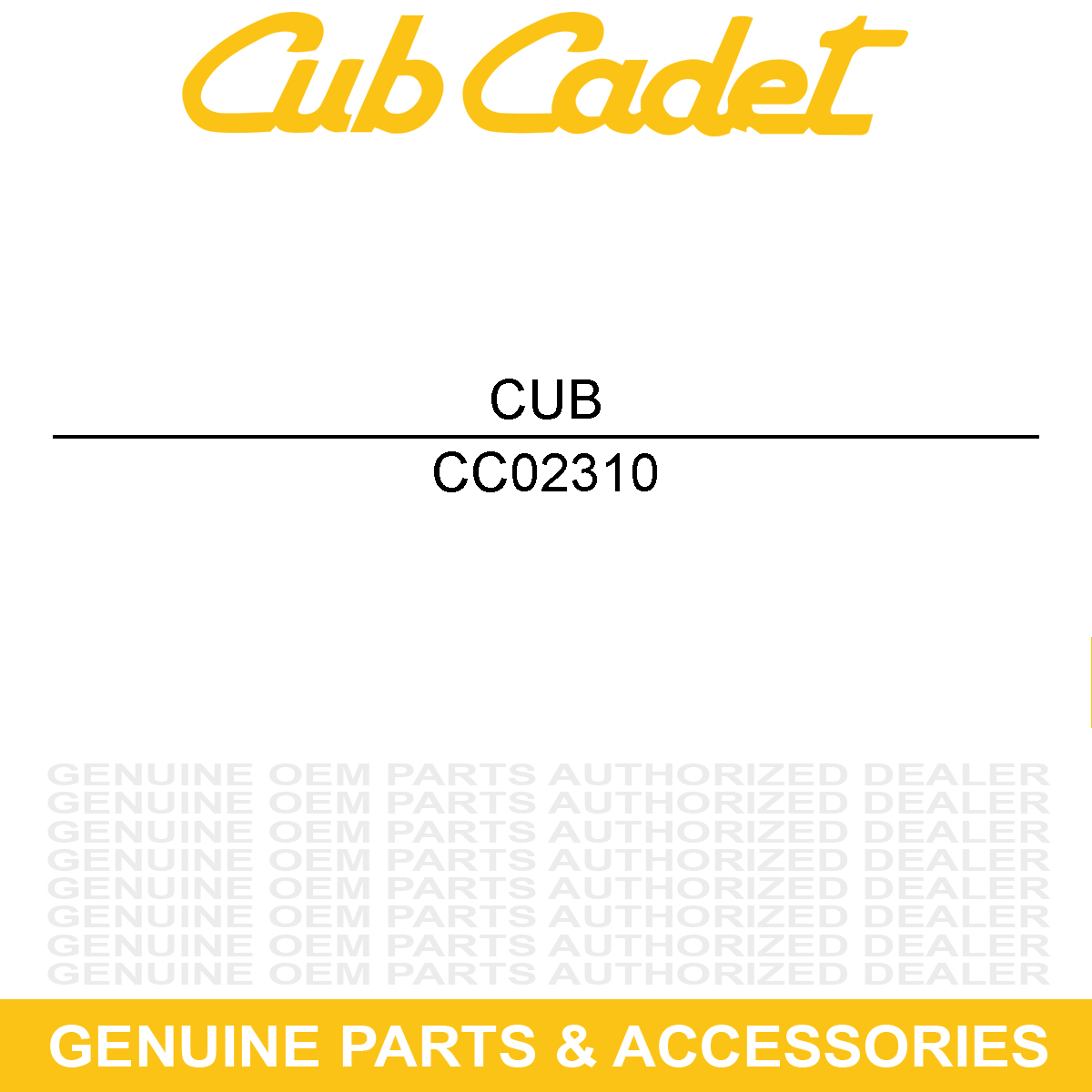 CUB CADET 02310 Wheel