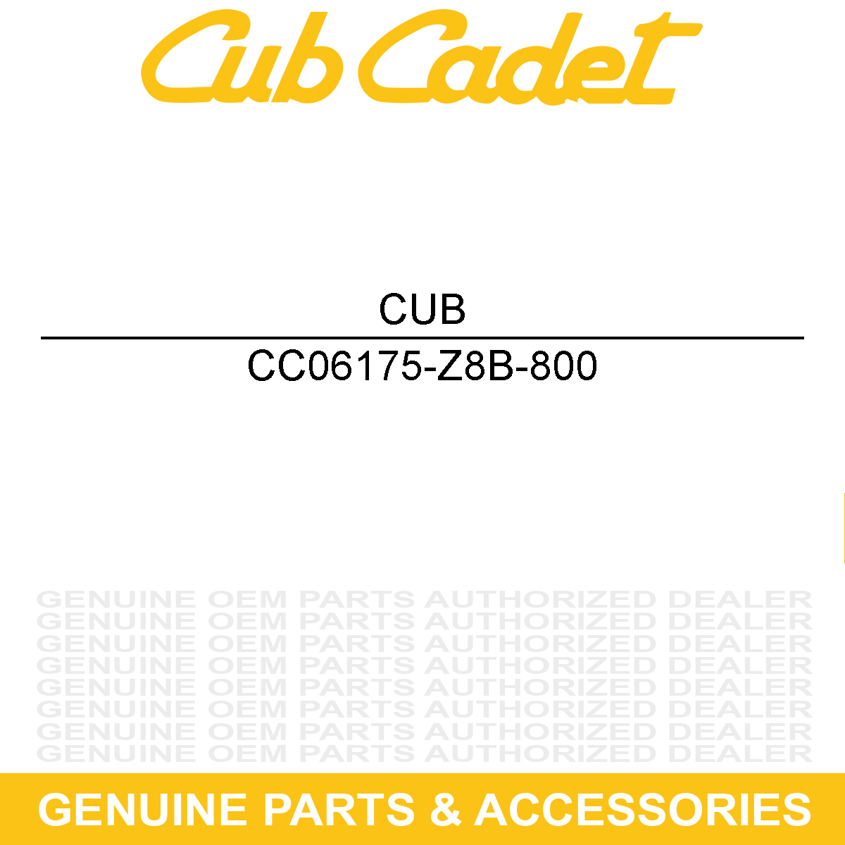 CUB CADET 06175-Z8B-800 Fuel Tank