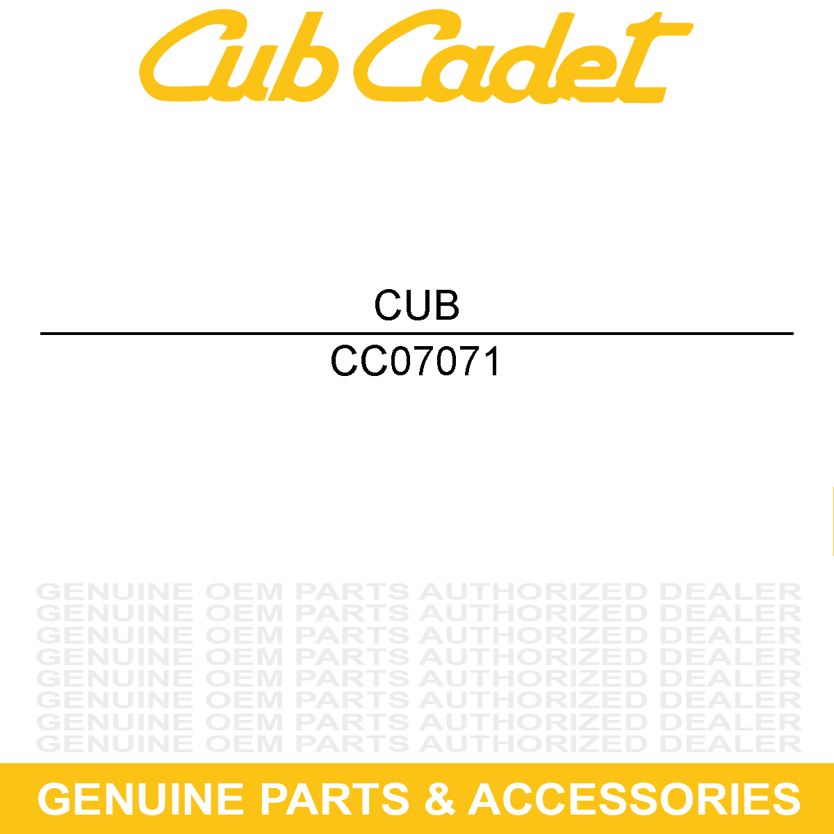 CUB CADET 07071 Wood Chipper