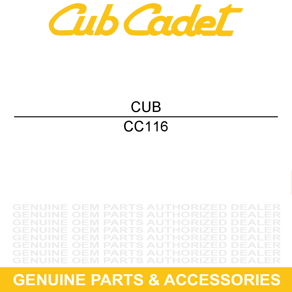 CUB CADET 116