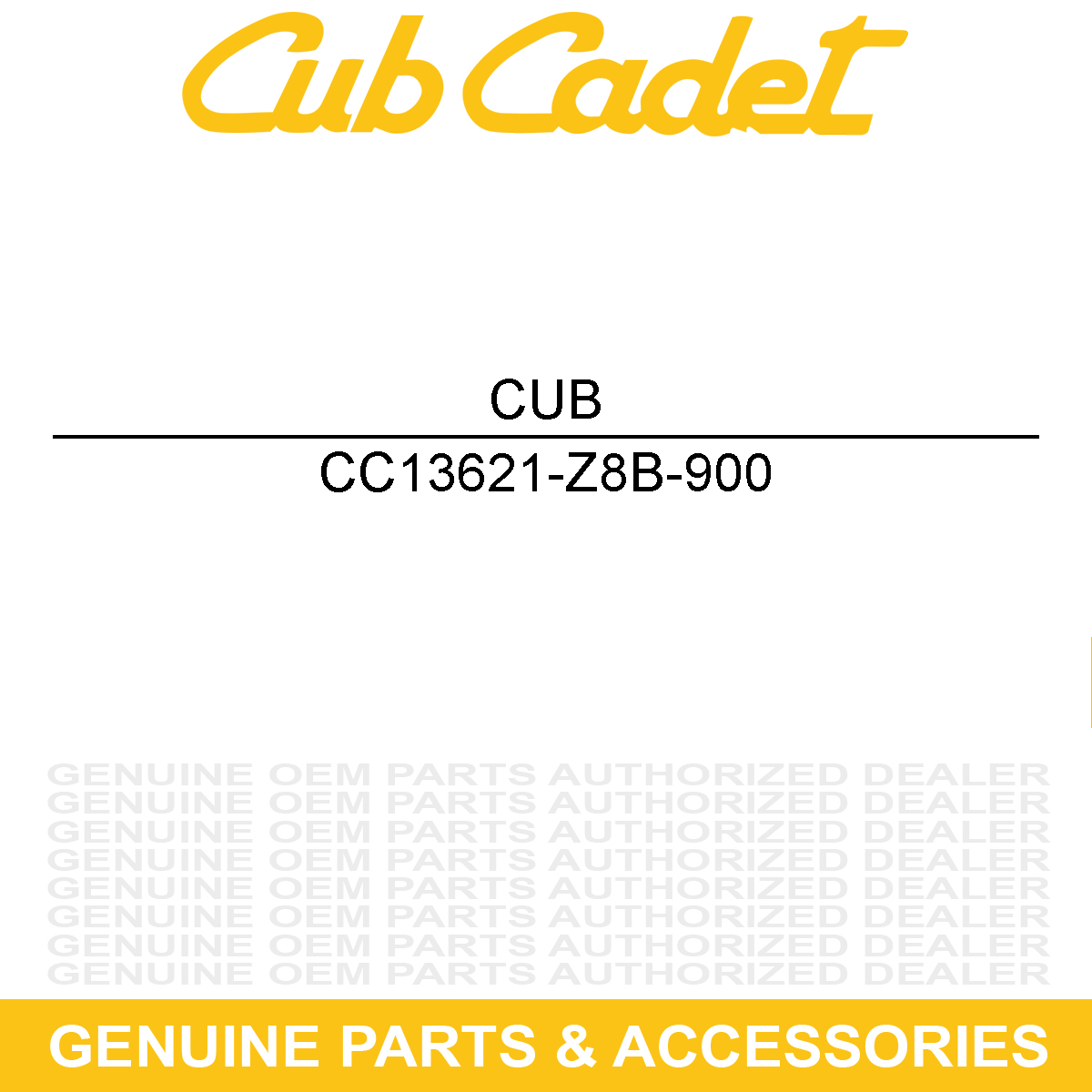 CUB CADET 13621-Z8B-900 Timing Belt Pulley