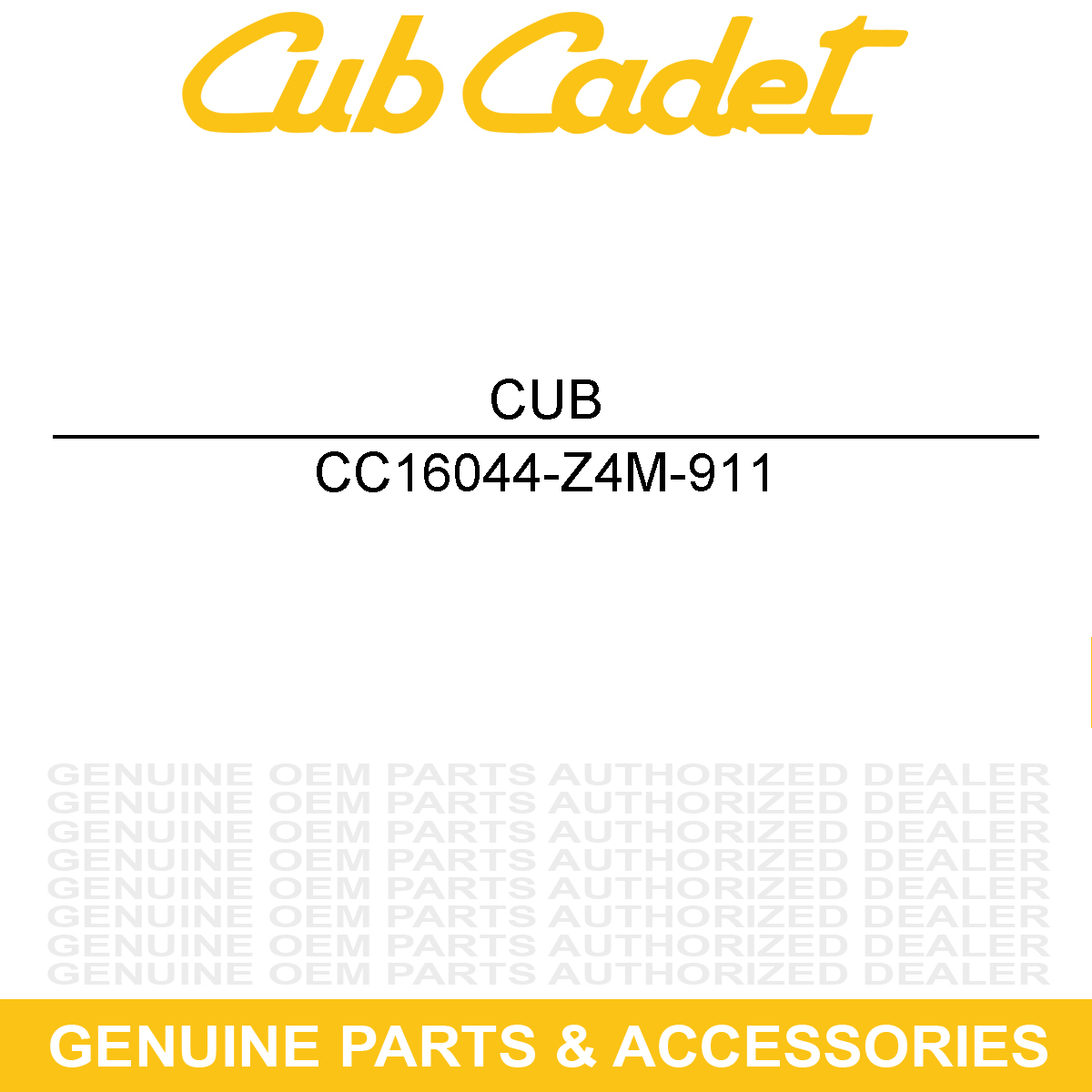 CUB CADET 16044-Z4M-911 Choke Set