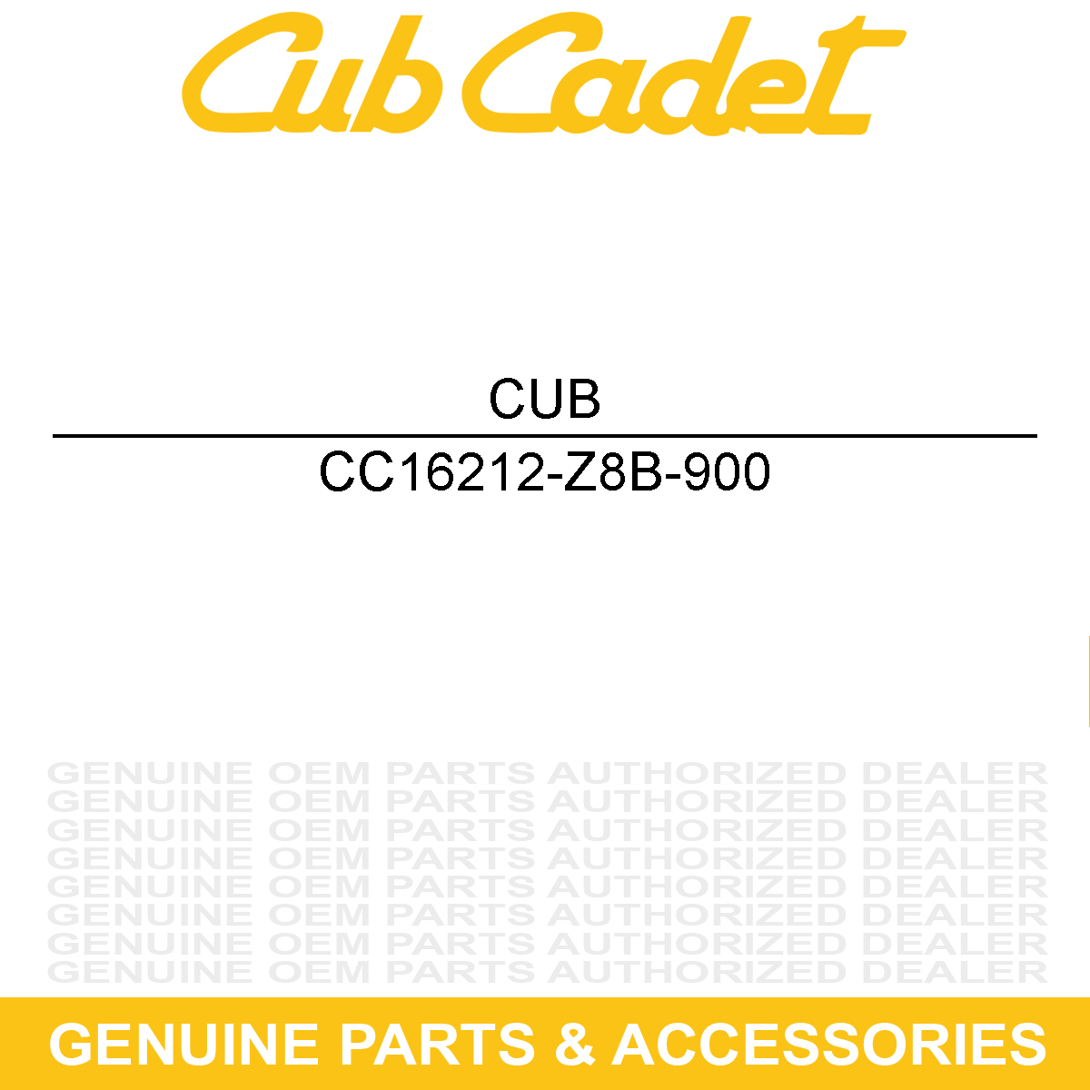 CUB CADET 16212-Z8B-900 Gasket