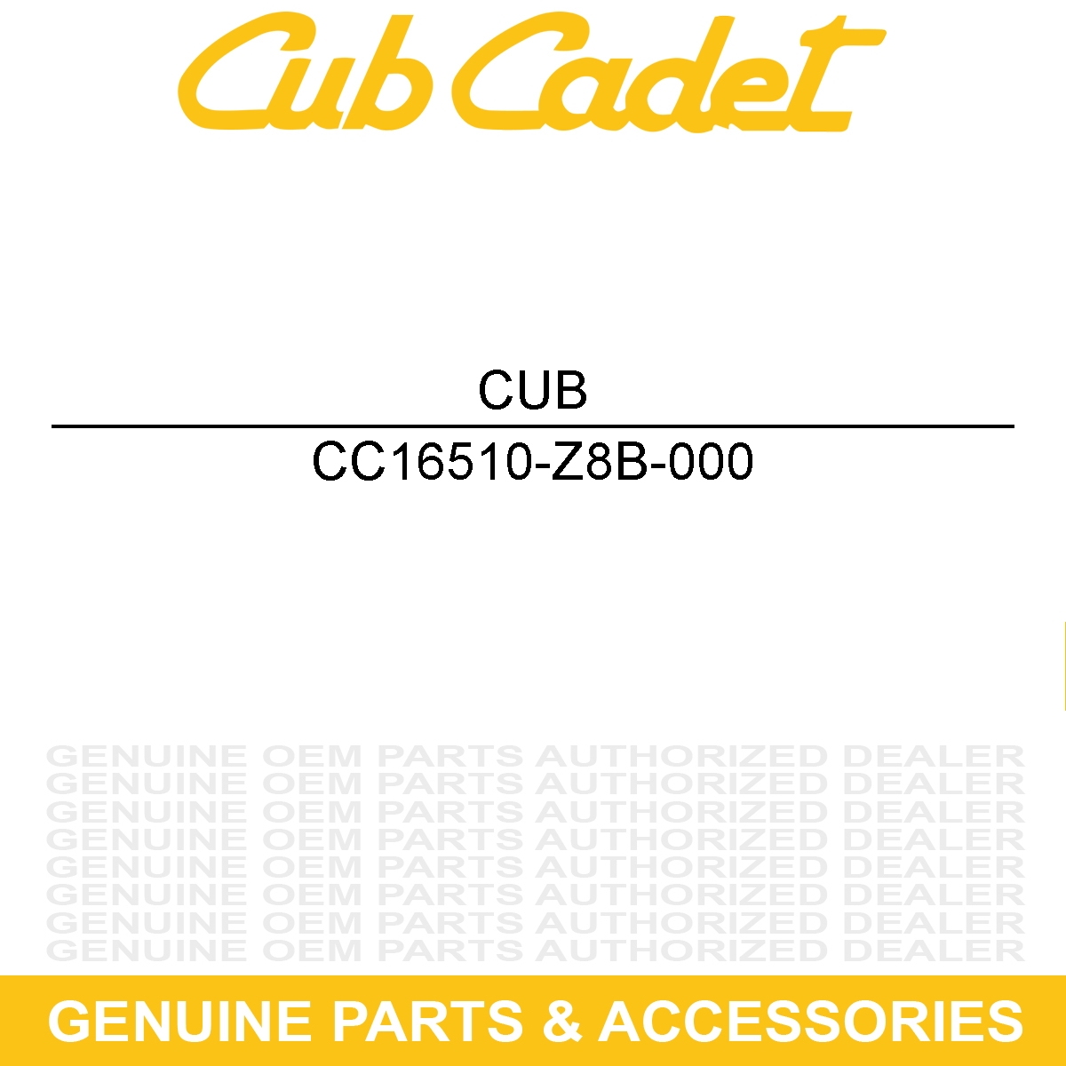 CUB CADET 16510-Z8B-000 Governor