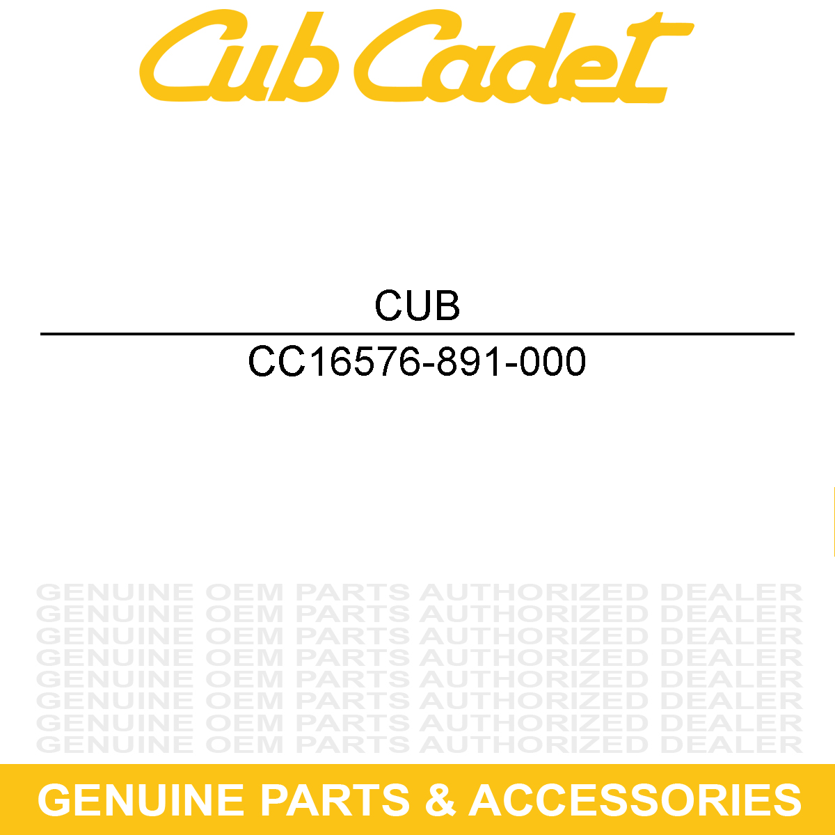 CUB CADET 16576-891-000 Cable Holder