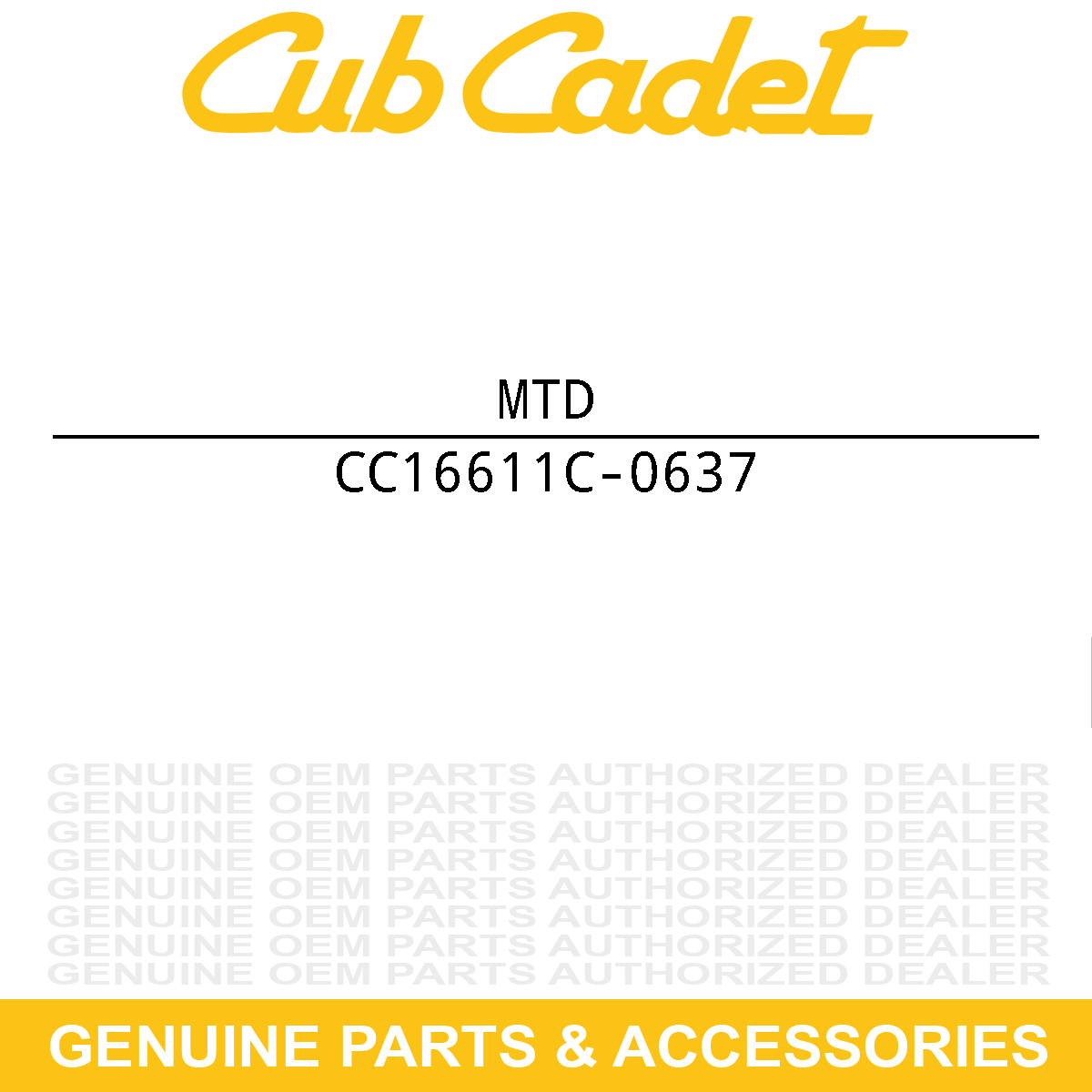 MTD 16611C-0637 Bracket