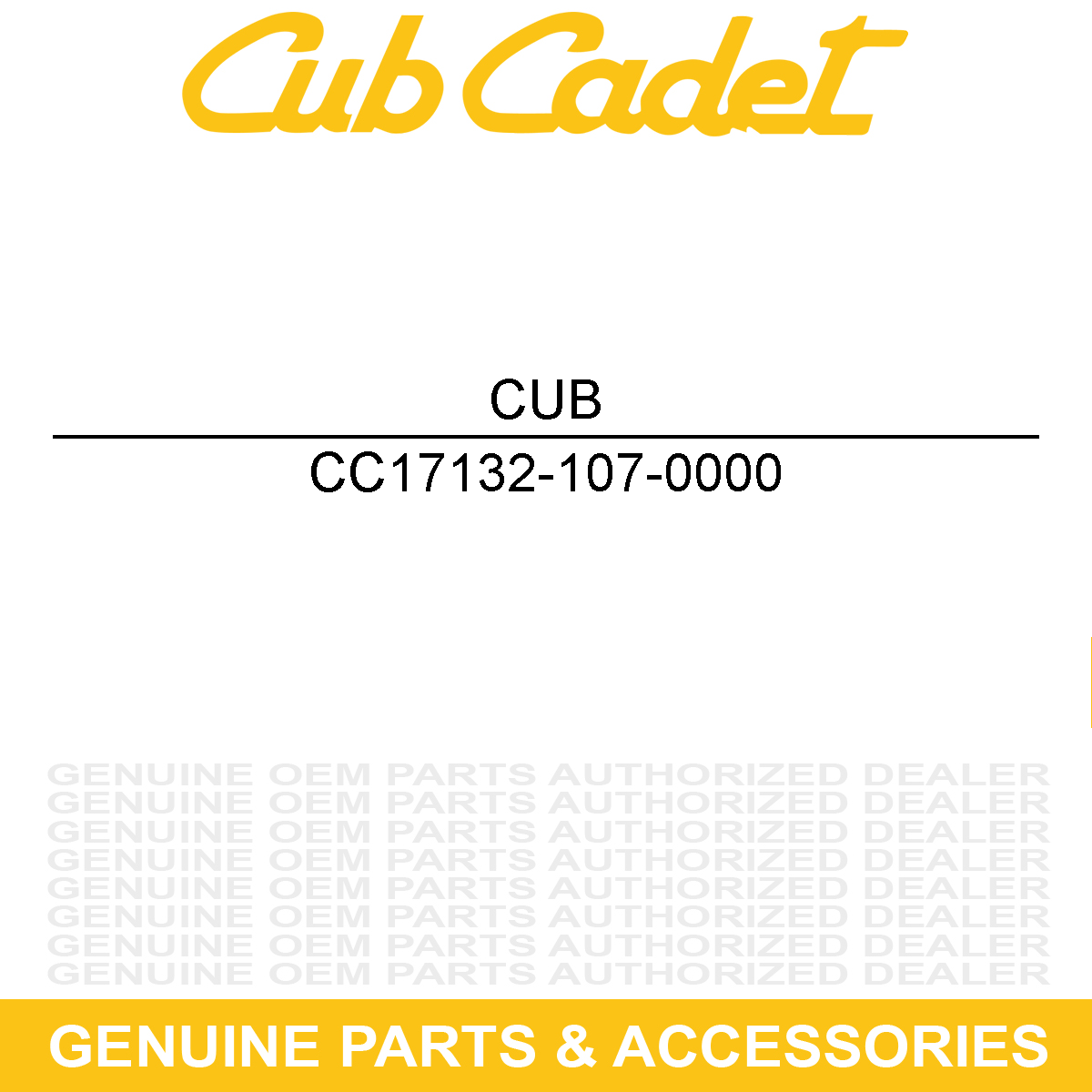 CUB CADET 17132-107-0000 Air Filter