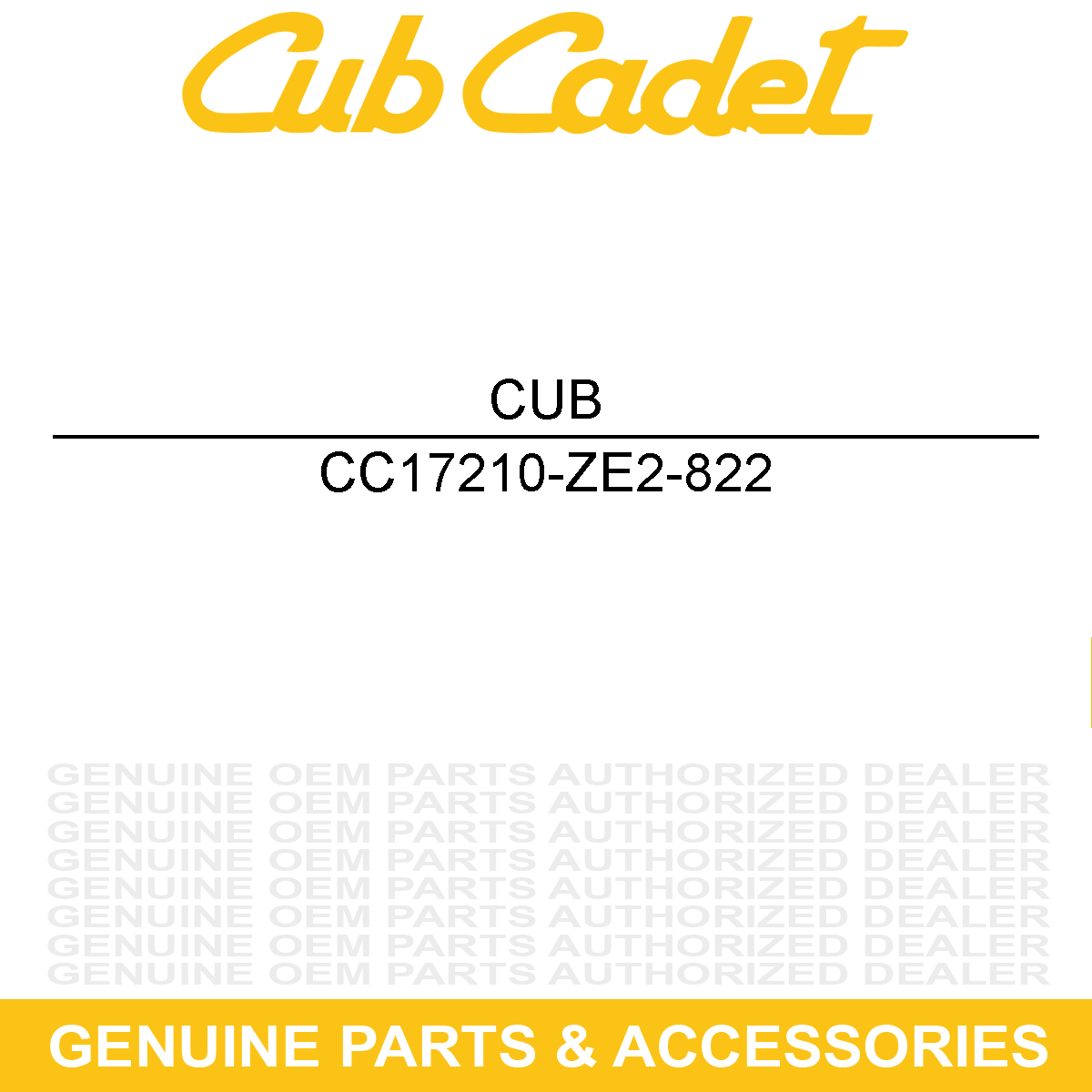 CUB CADET 17210-ZE2-822 Air Filter