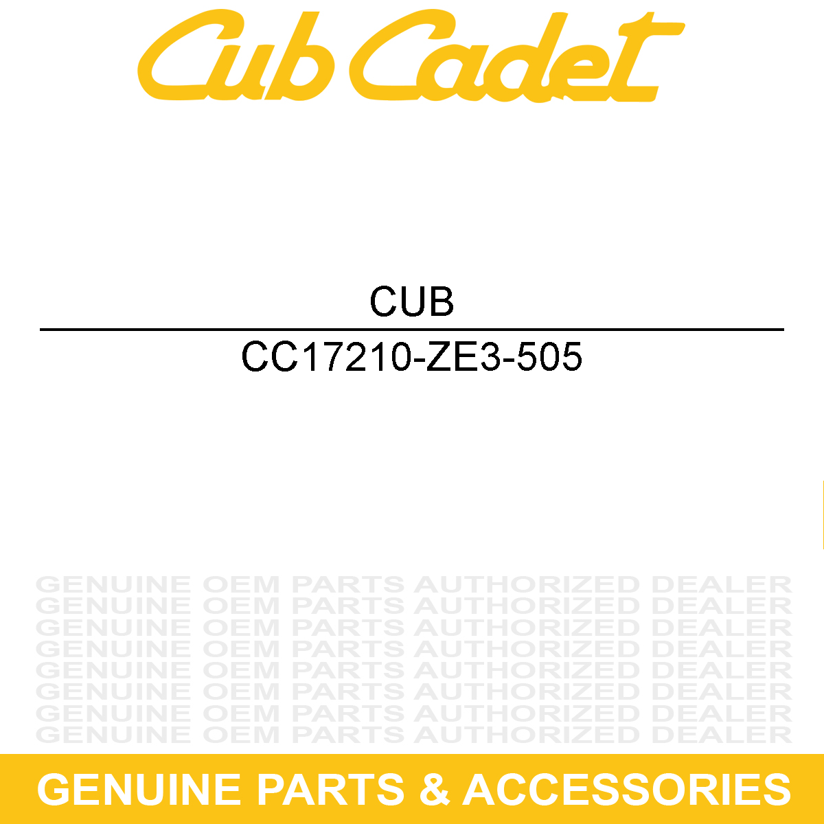 CUB CADET 17210-ZE3-505 Filter